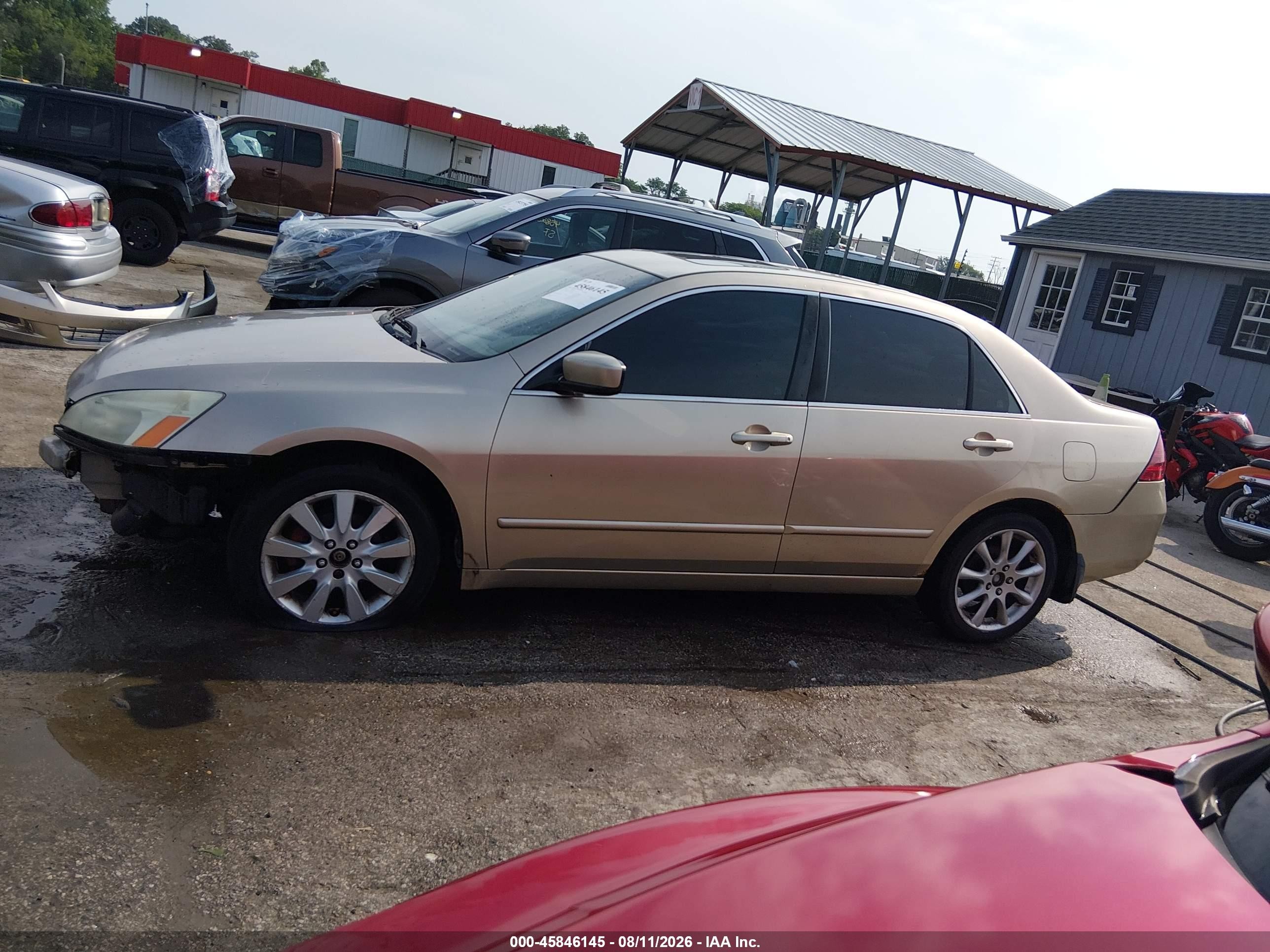 2007 Honda Accord 3.0 Ex Gold vin: 1HGCM66527A059130