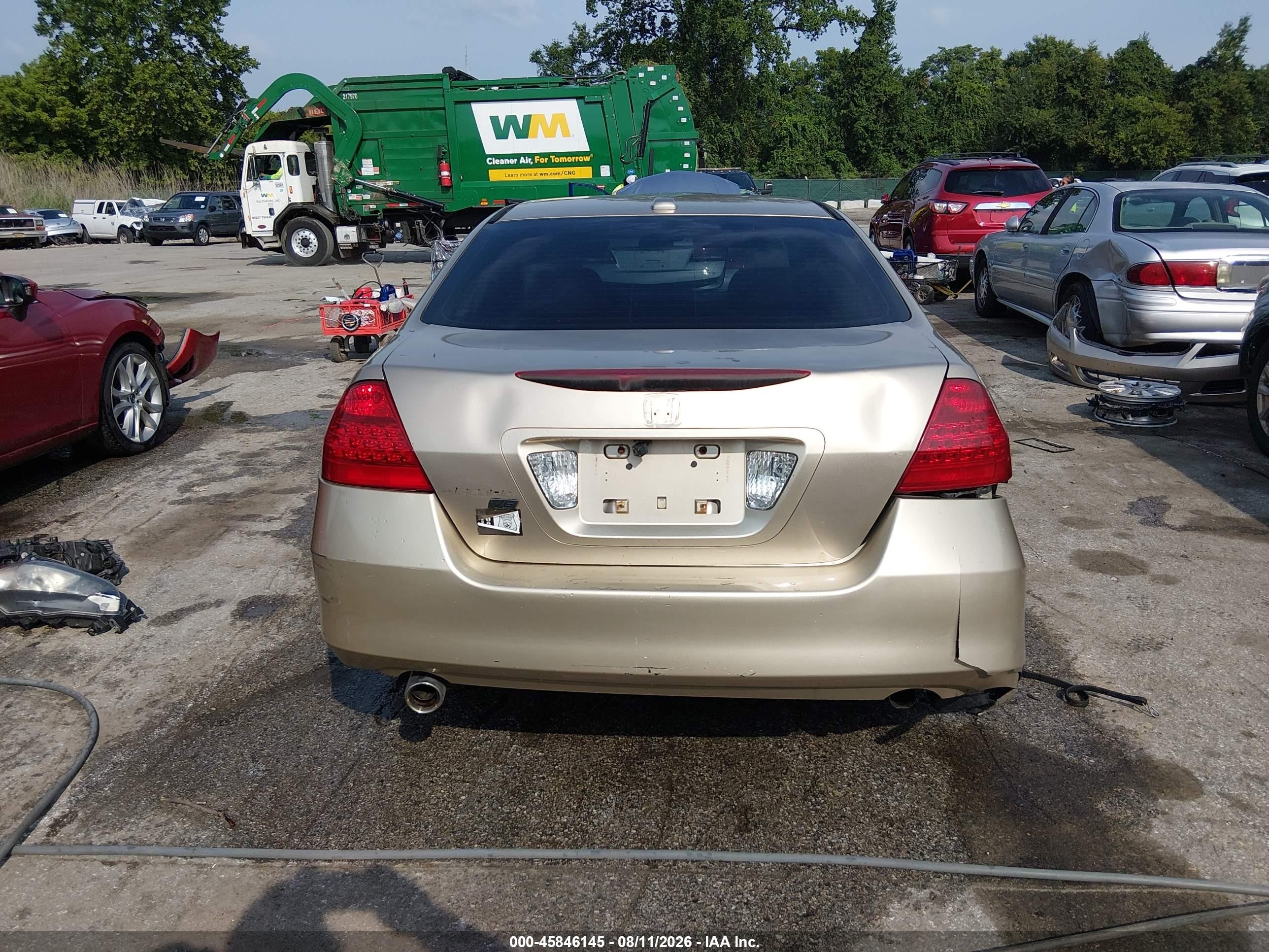 2007 Honda Accord 3.0 Ex Gold vin: 1HGCM66527A059130