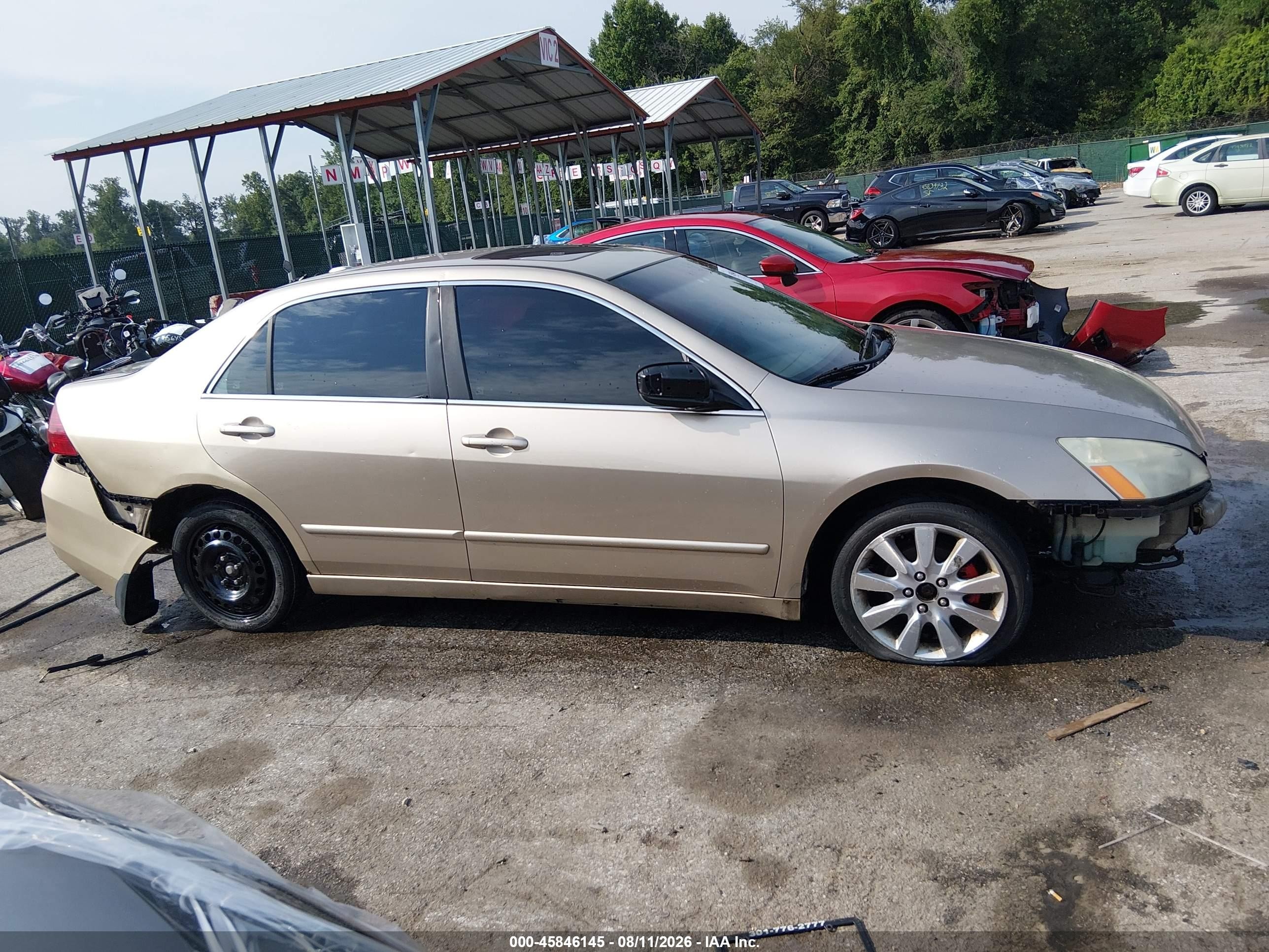 2007 Honda Accord 3.0 Ex Gold vin: 1HGCM66527A059130