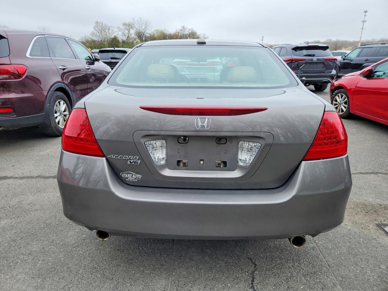 2007 Honda Accord Ex Gray vin: 1HGCM66527A068555