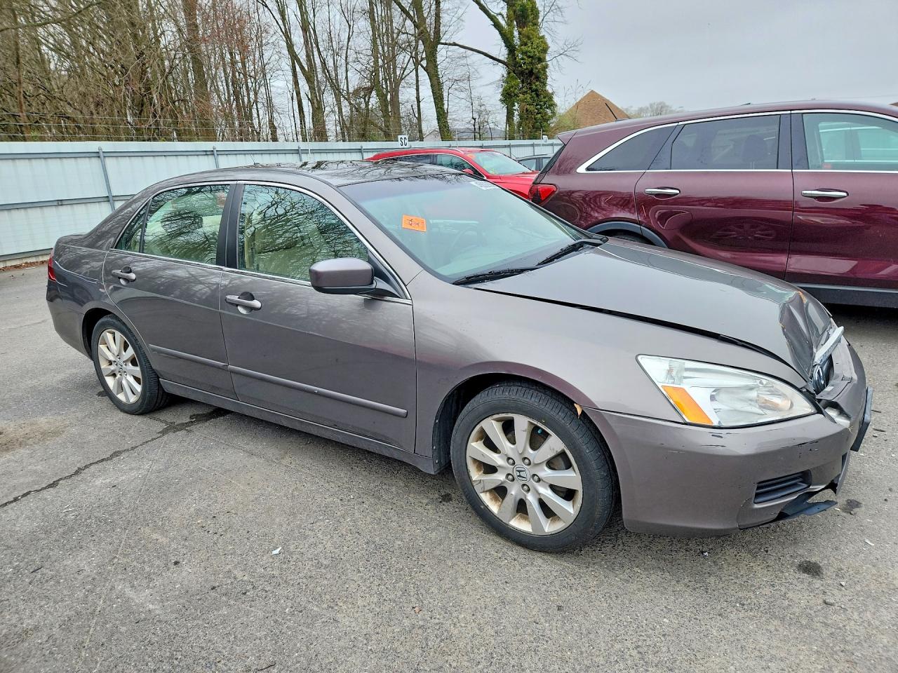2007 Honda Accord Ex Gray vin: 1HGCM66527A068555