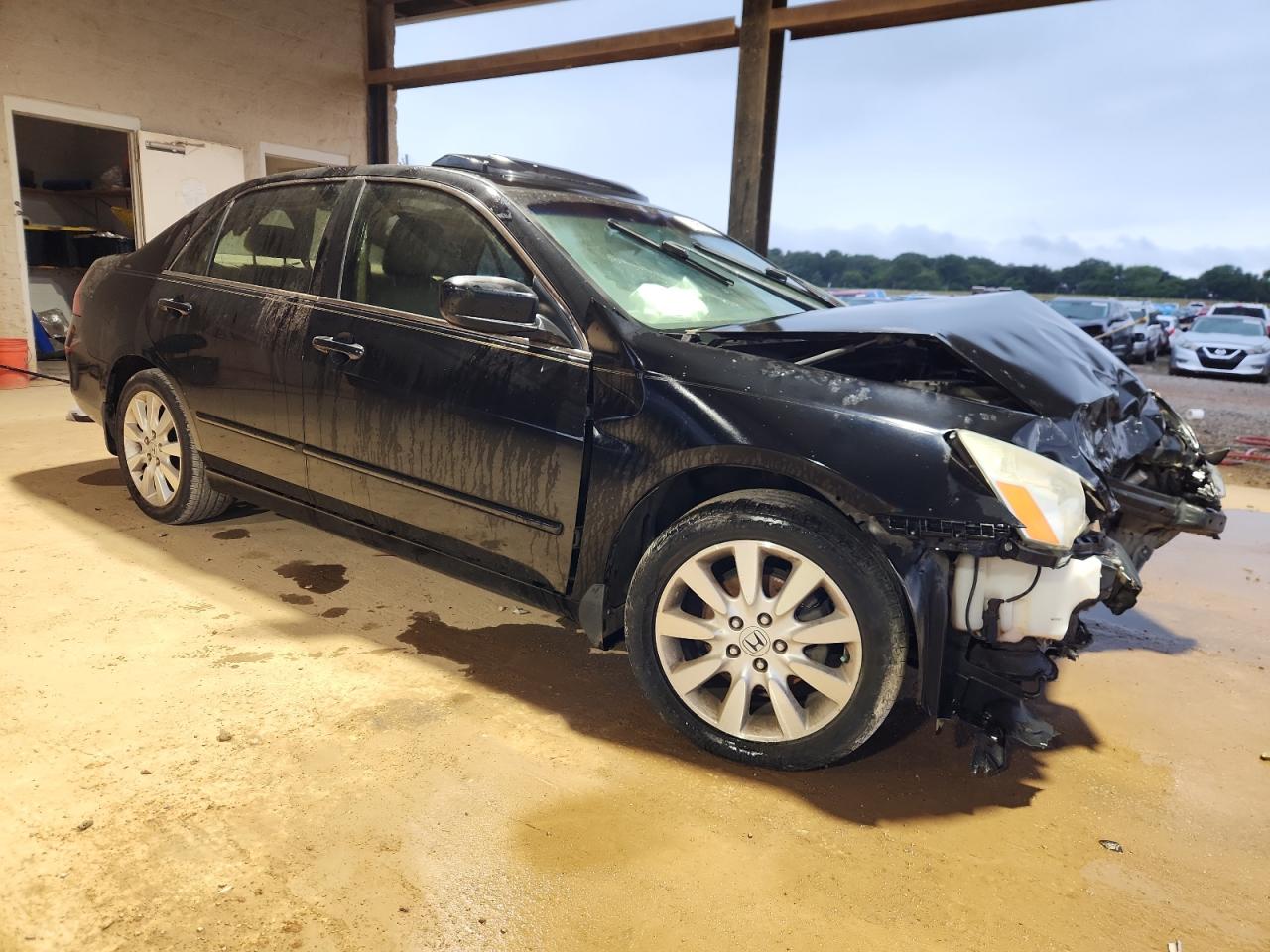 2007 Honda Accord Ex Black vin: 1HGCM66527A074436