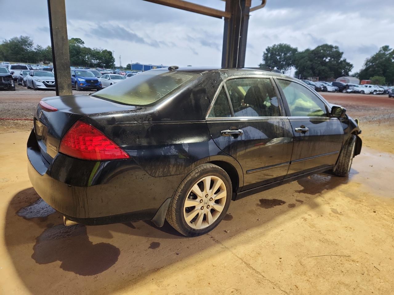2007 Honda Accord Ex Black vin: 1HGCM66527A074436
