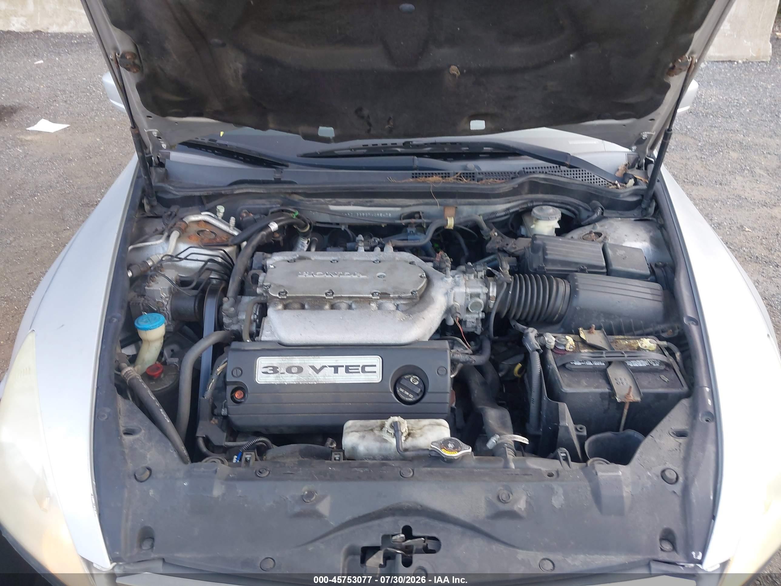 2007 Honda Accord 3.0 Ex Silver vin: 1HGCM66527A095478