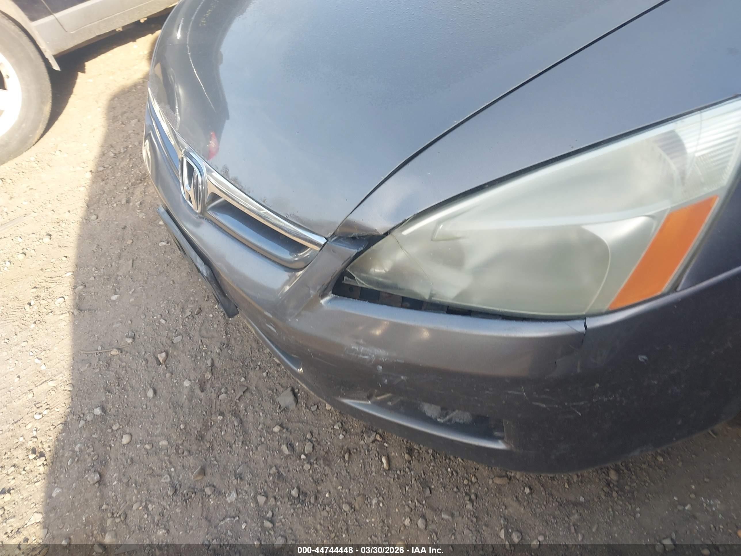 2007 Honda Accord 3.0 Ex Серый vin: 1HGCM66527A097697