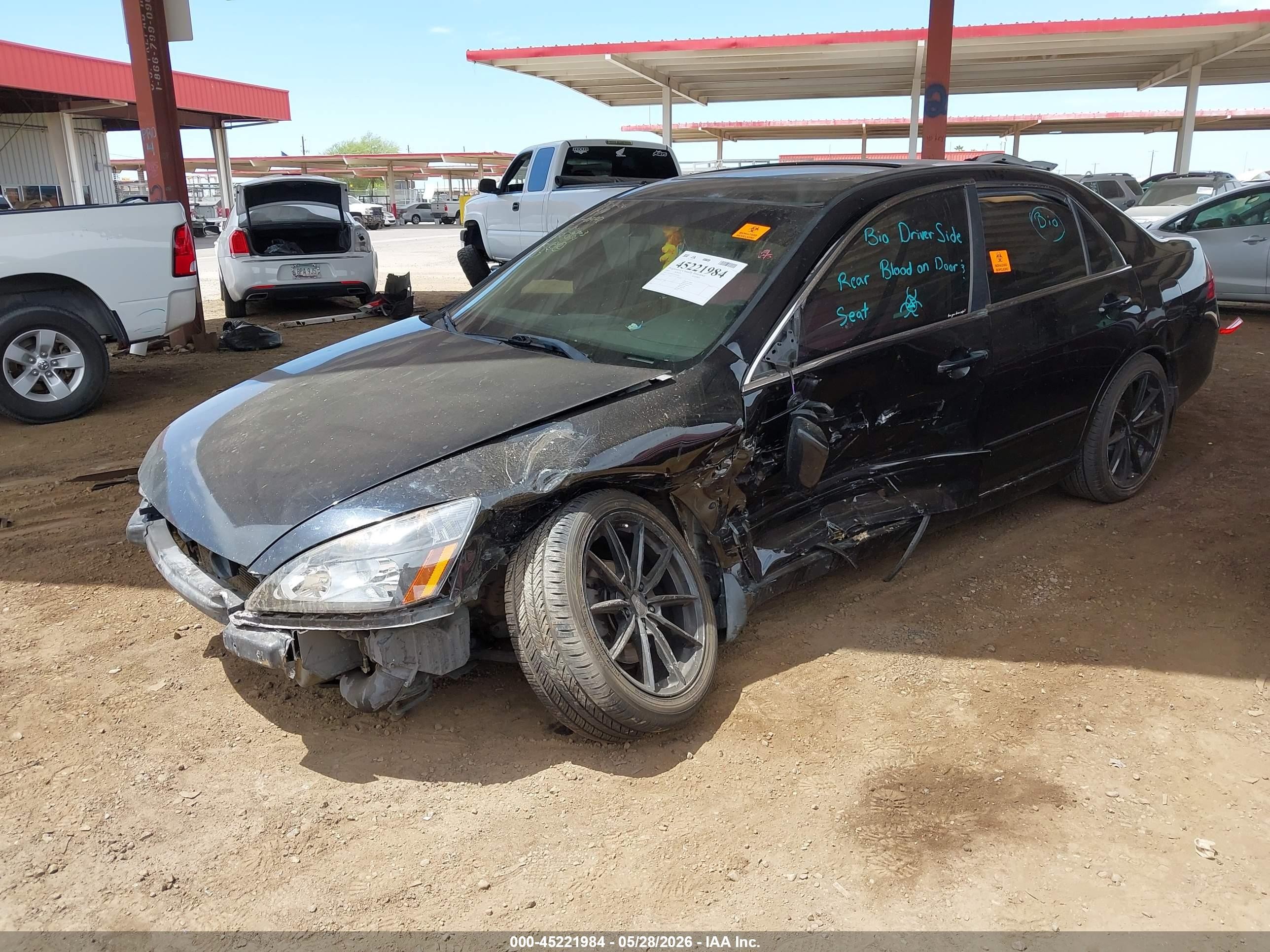 2007 Honda Accord 3.0 Ex Black vin: 1HGCM66527A101442