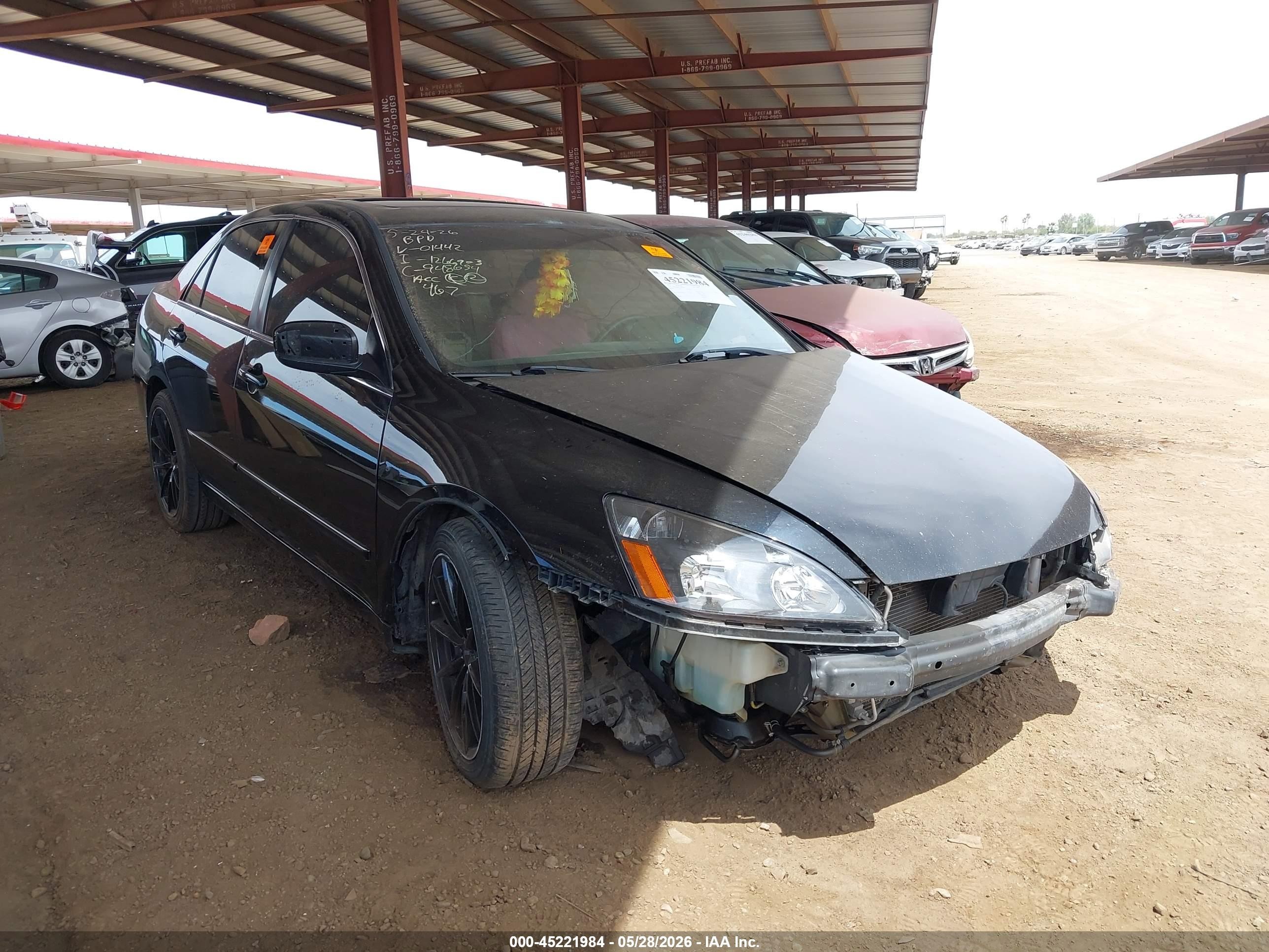 2007 Honda Accord 3.0 Ex Black vin: 1HGCM66527A101442