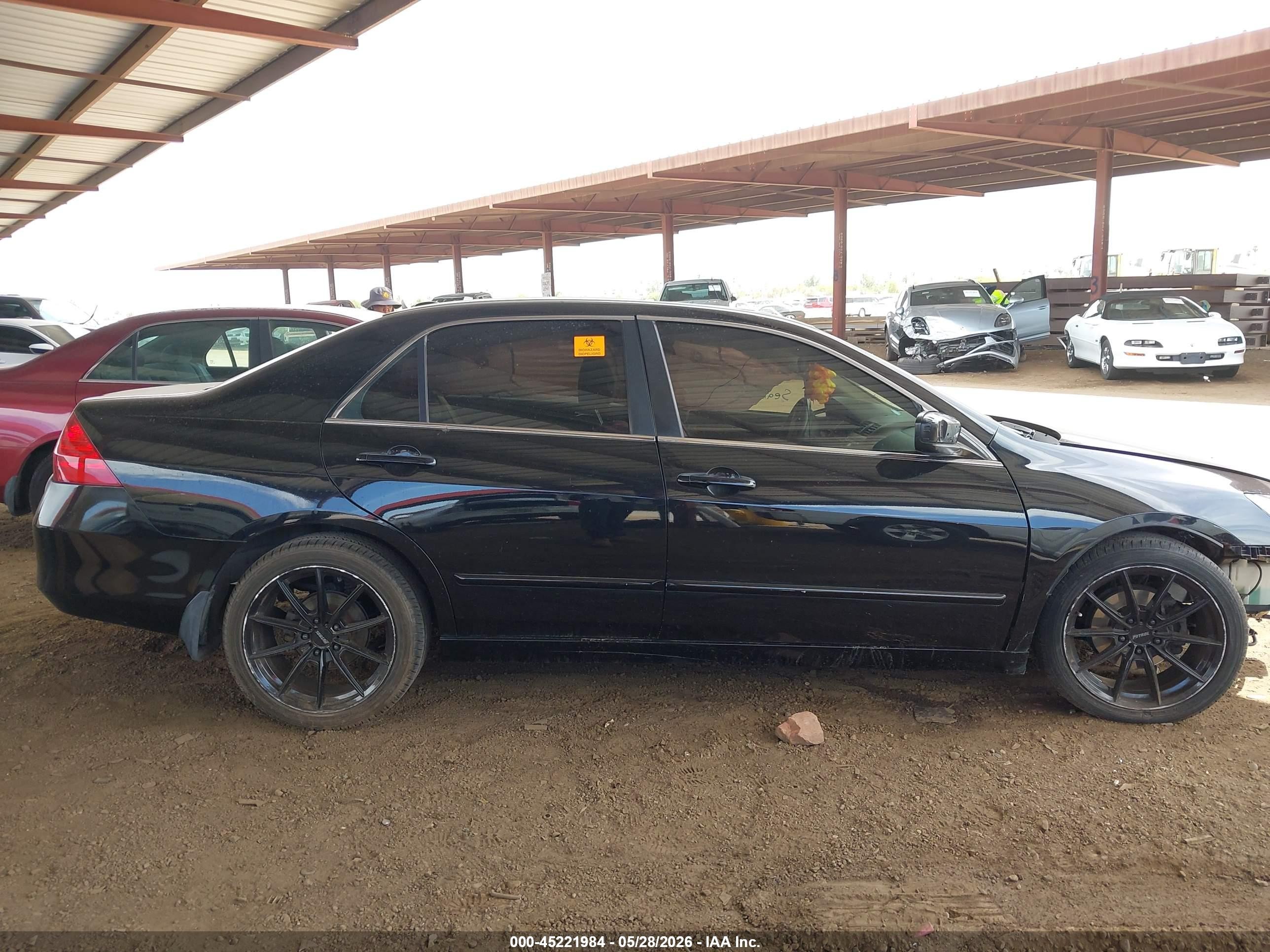 2007 Honda Accord 3.0 Ex Black vin: 1HGCM66527A101442