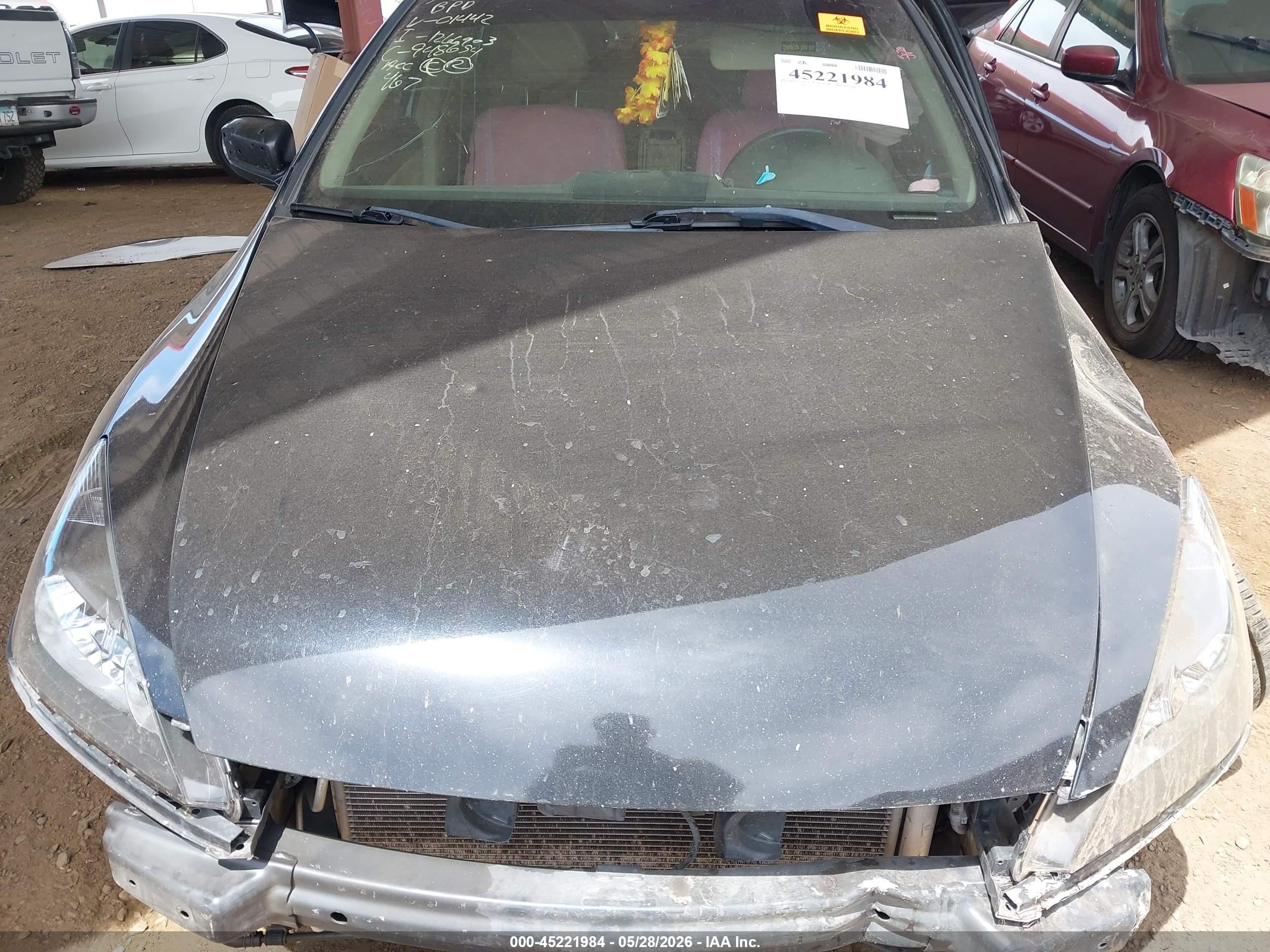 2007 Honda Accord 3.0 Ex Black vin: 1HGCM66527A101442