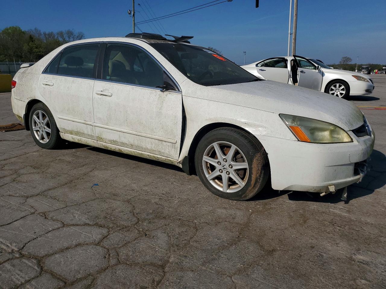 2003 Honda Accord Ex White vin: 1HGCM66533A018967