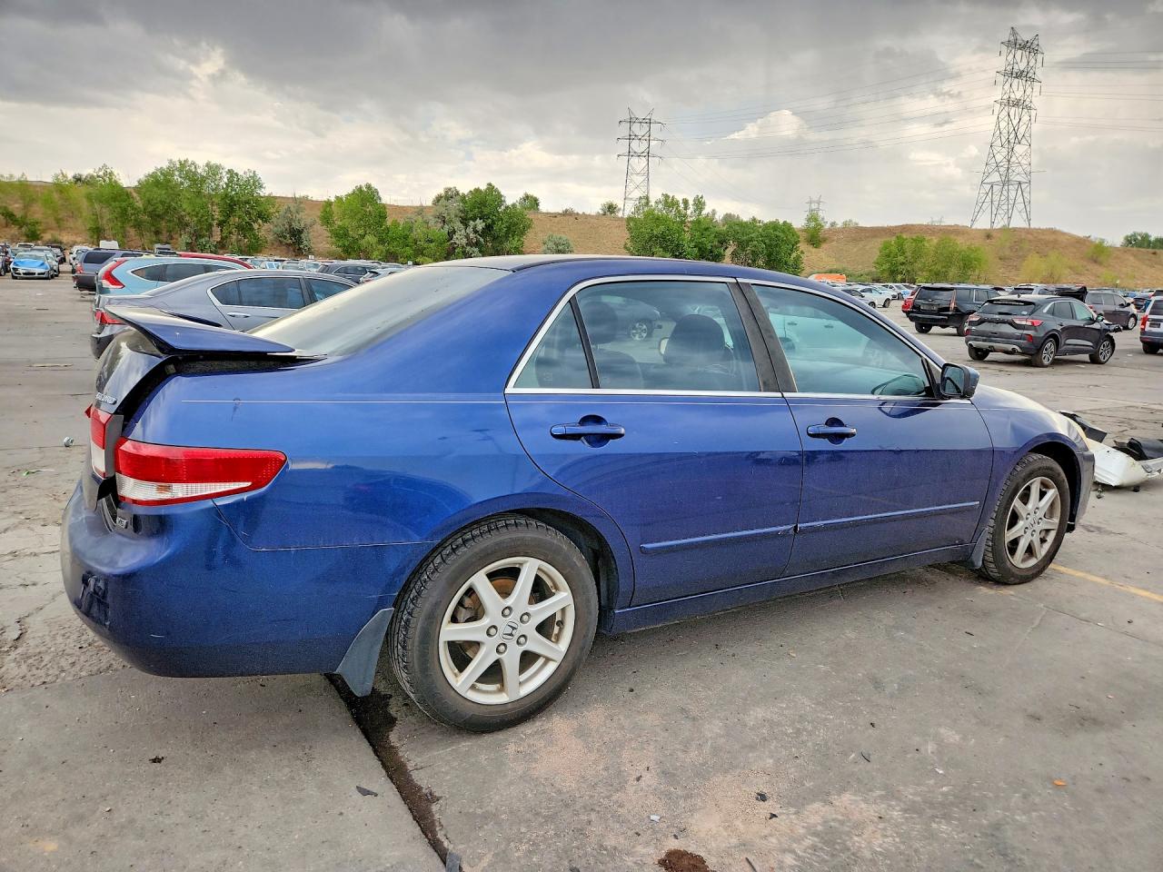 2003 Honda Accord Ex Blue vin: 1HGCM66533A023456