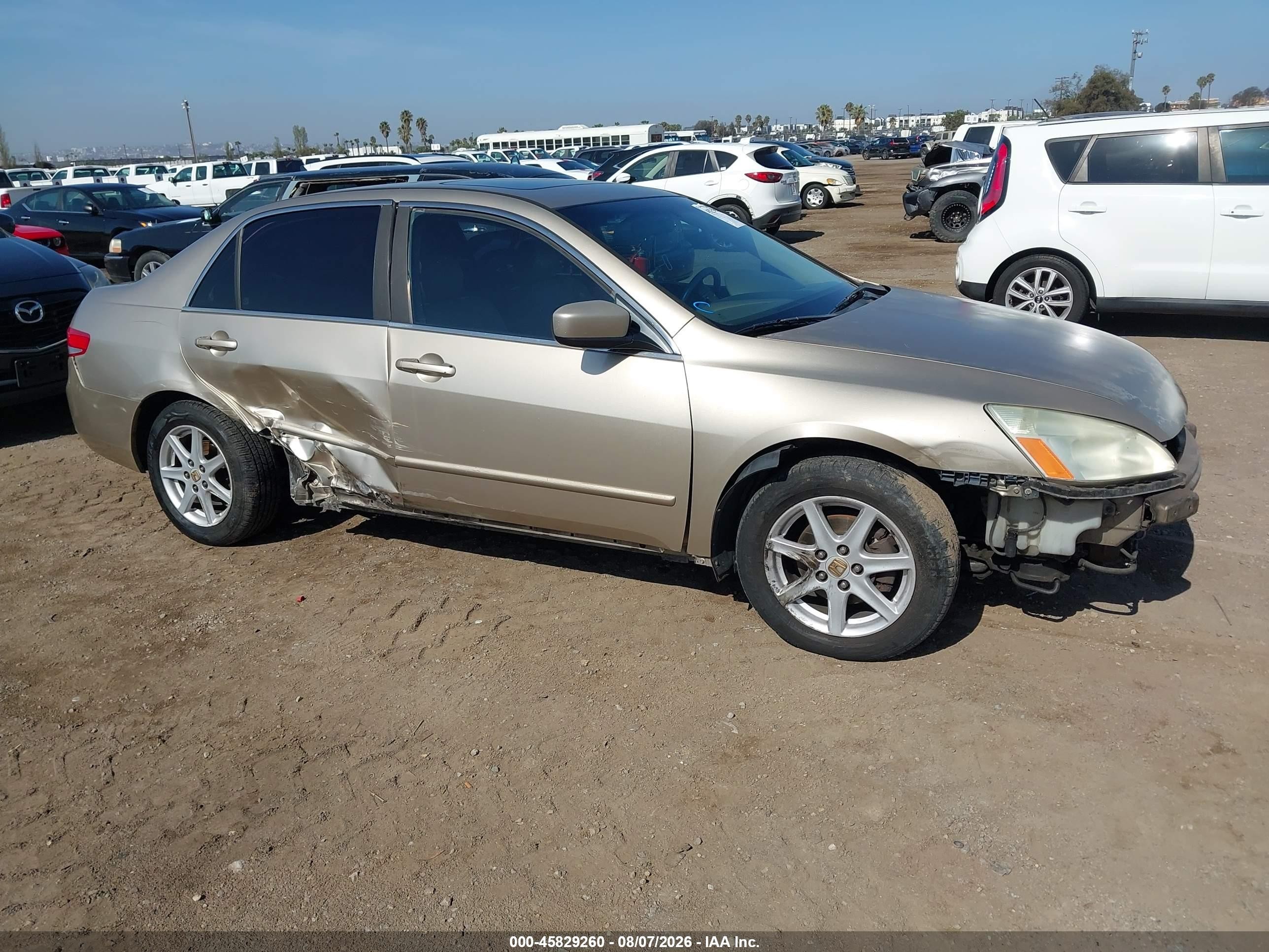 2003 Honda Accord 3.0 Ex Beige vin: 1HGCM66533A030178