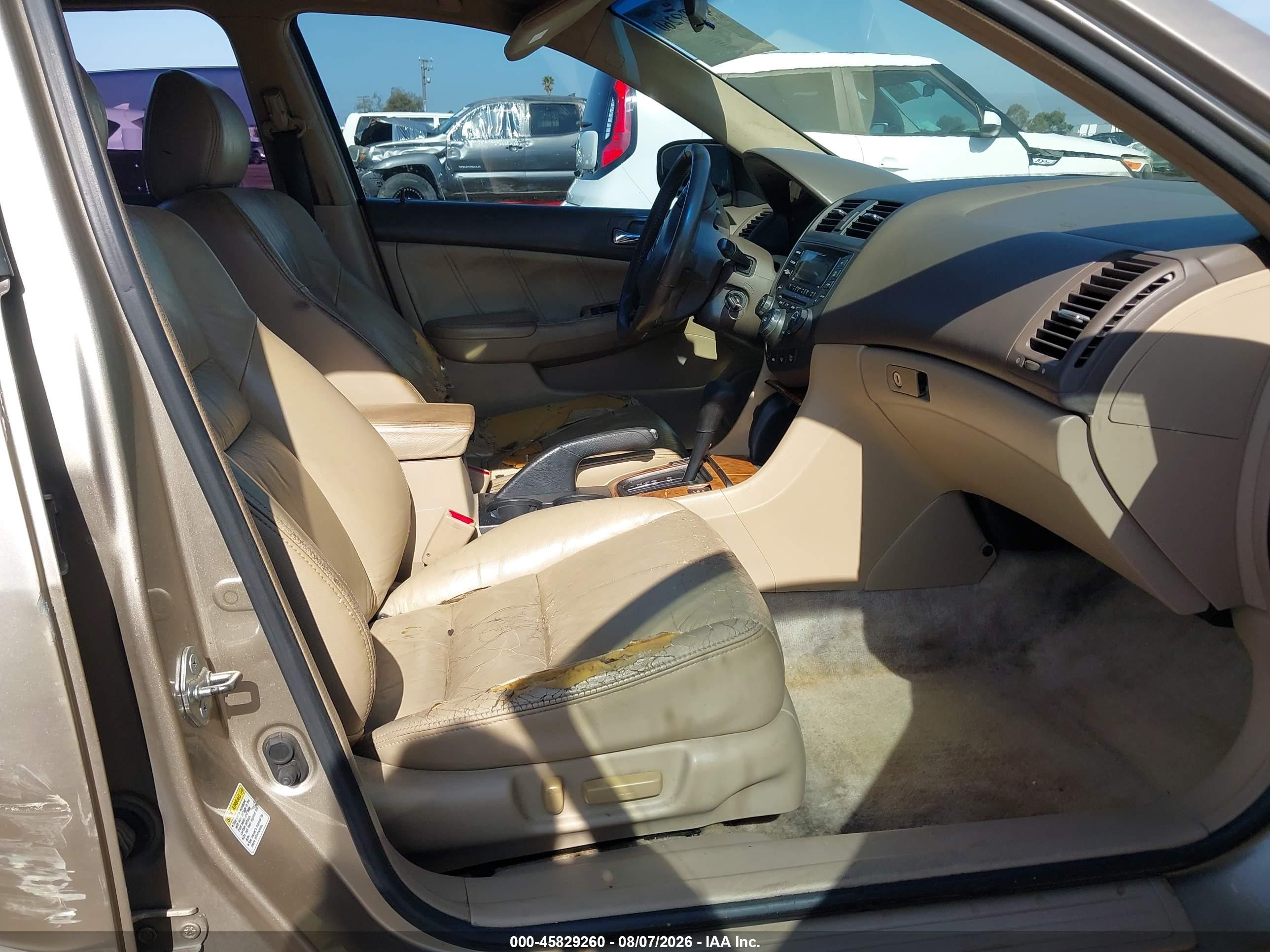 2003 Honda Accord 3.0 Ex Beige vin: 1HGCM66533A030178