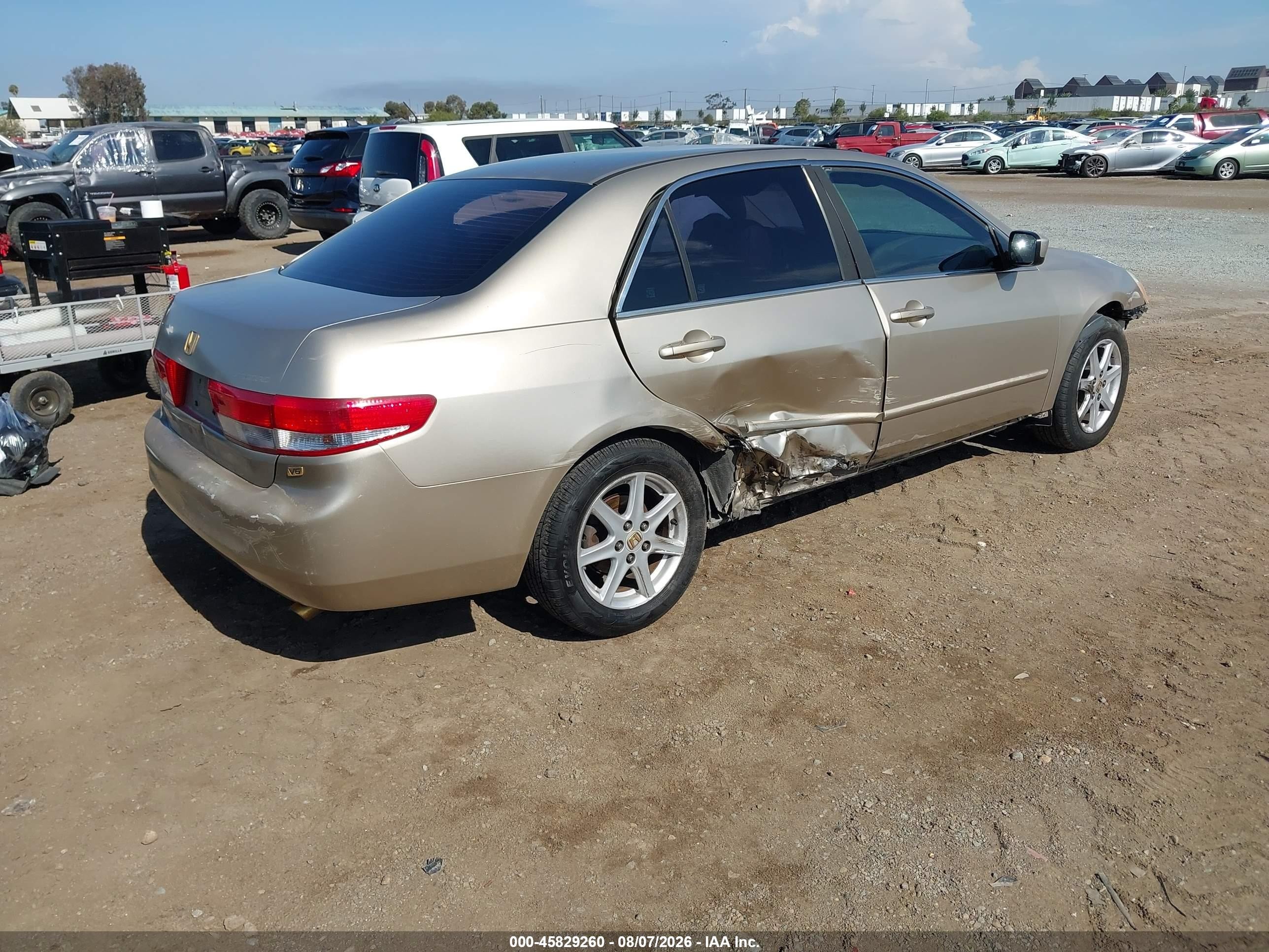 2003 Honda Accord 3.0 Ex Beige vin: 1HGCM66533A030178