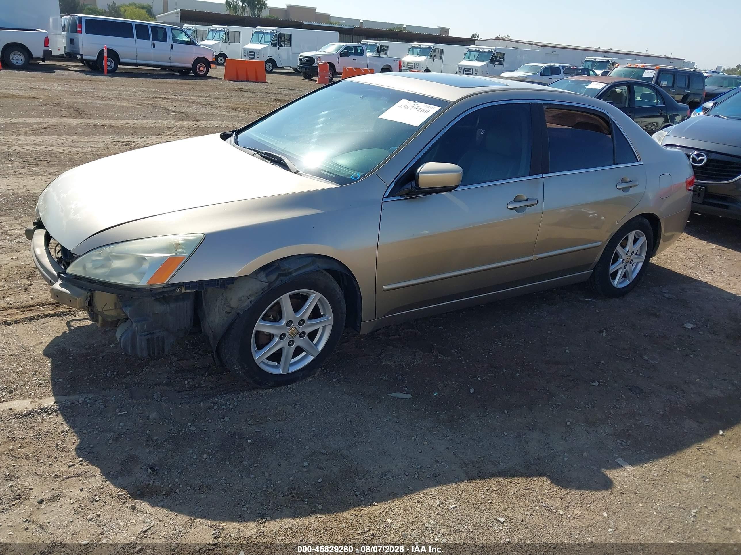 2003 Honda Accord 3.0 Ex Beige vin: 1HGCM66533A030178