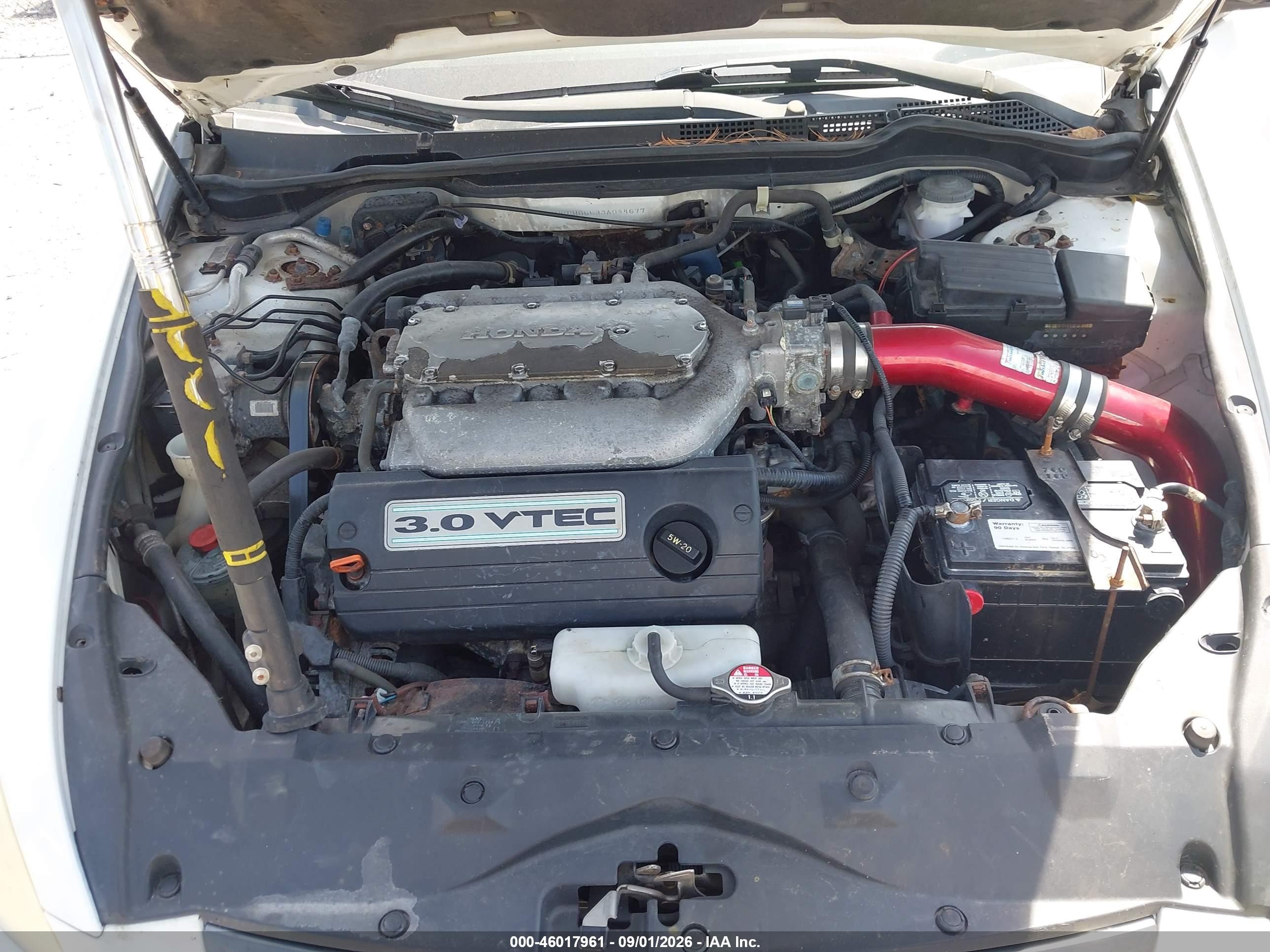 2003 Honda Accord 3.0 Ex White vin: 1HGCM66533A044677