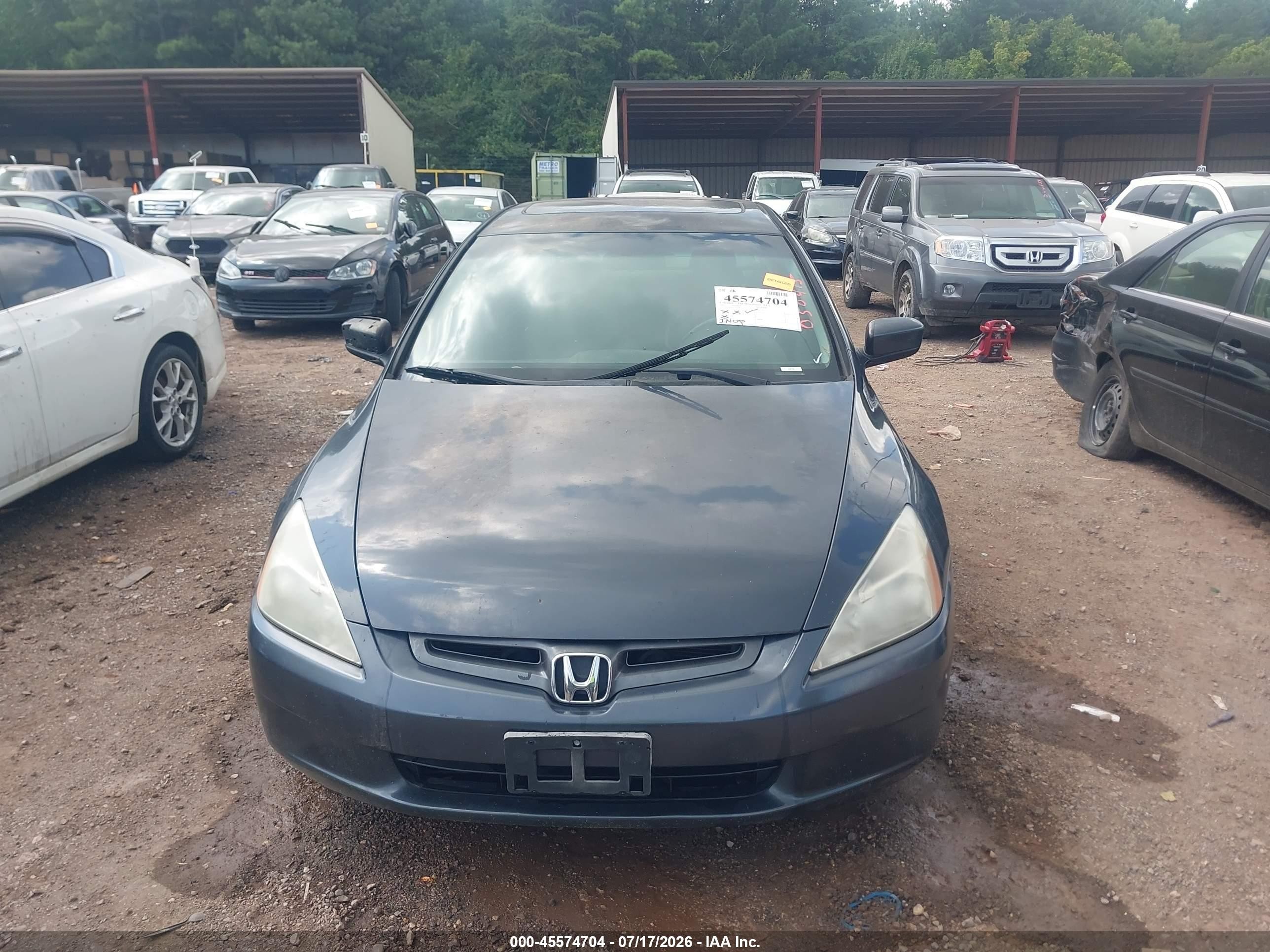 2003 Honda Accord 3.0 Ex Синий vin: 1HGCM66533A050415