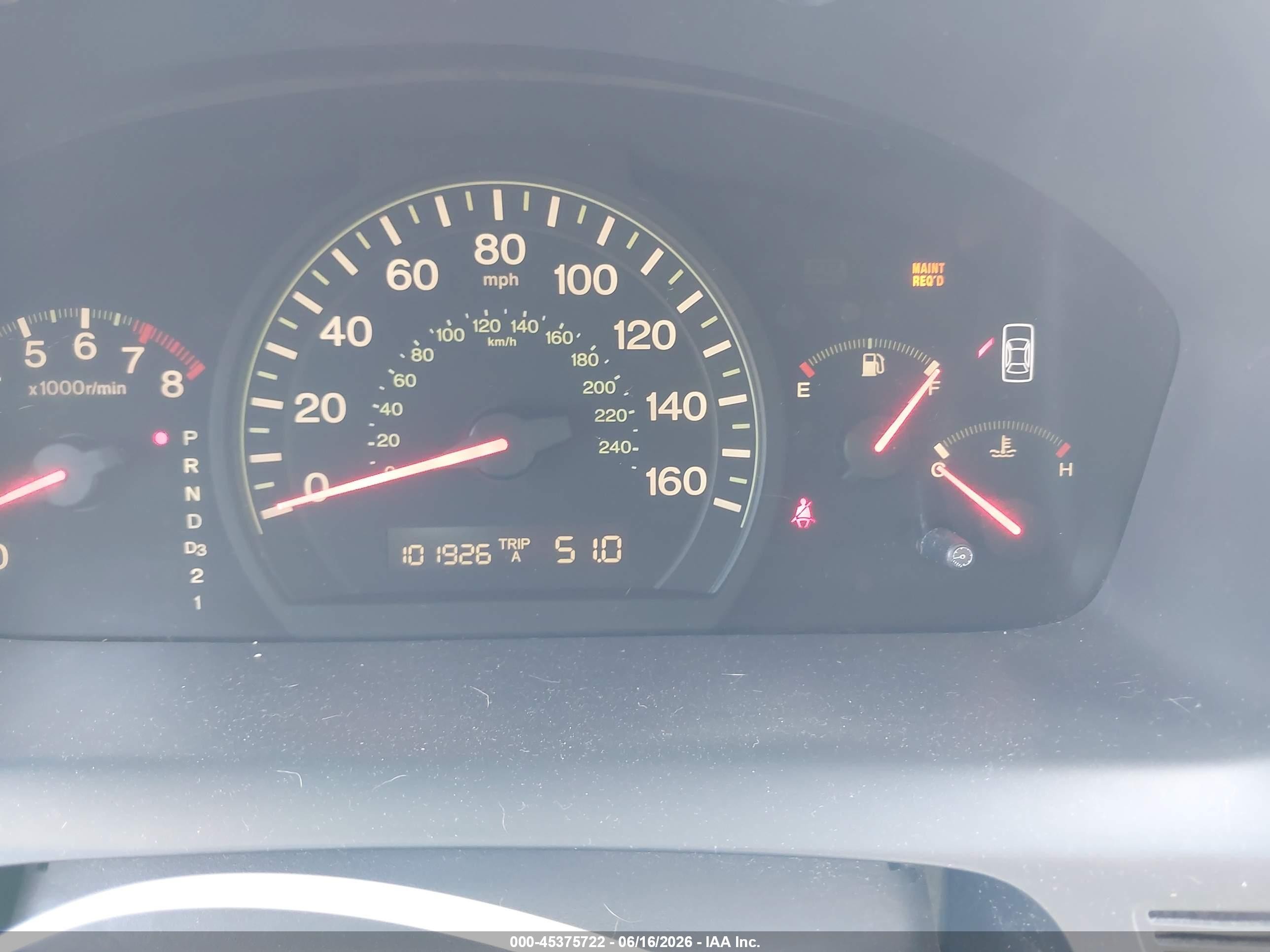2003 Honda Accord 3.0 Ex Красный vin: 1HGCM66533A093099