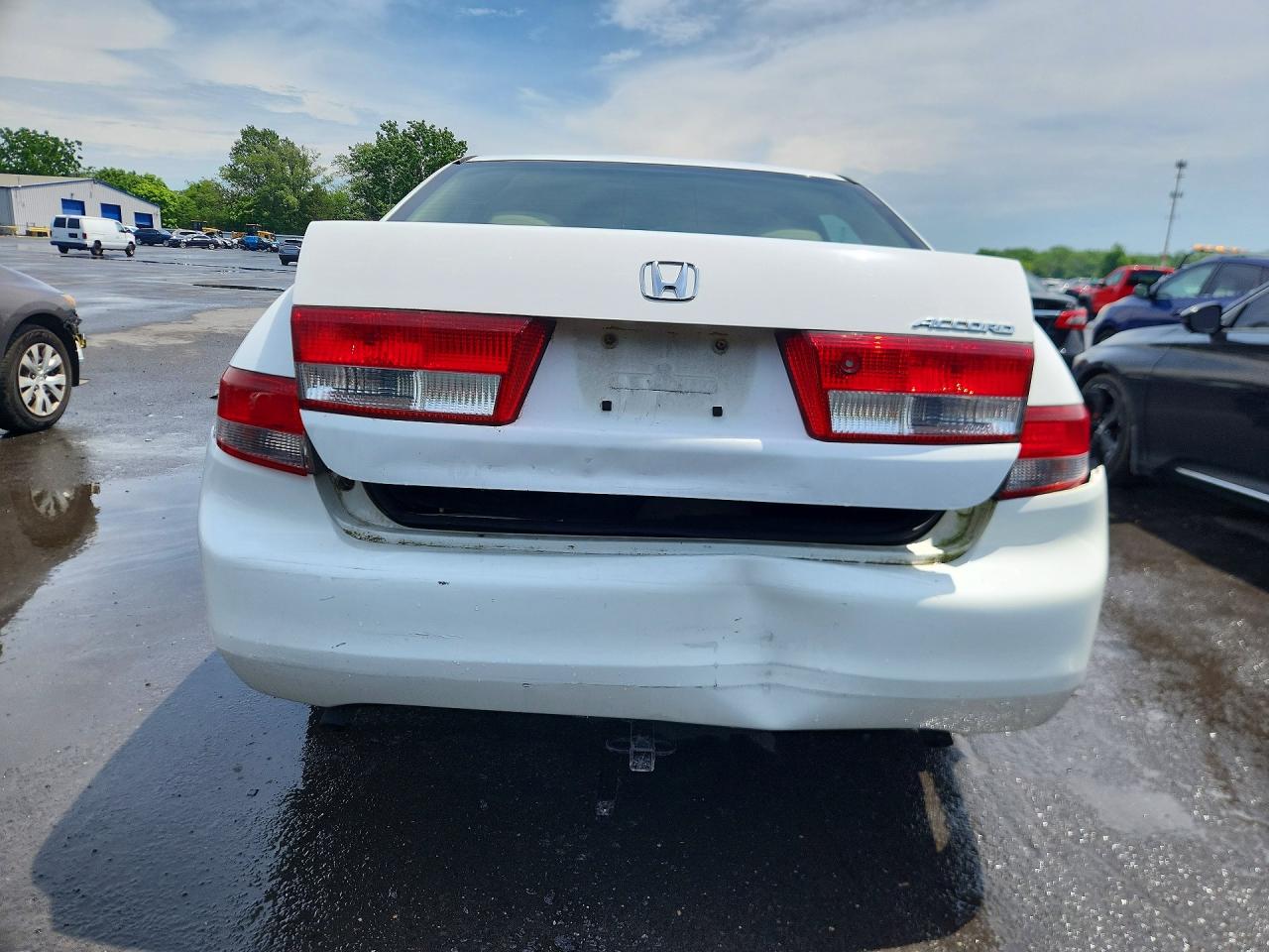 2003 Honda Accord Ex White vin: 1HGCM66533A099033