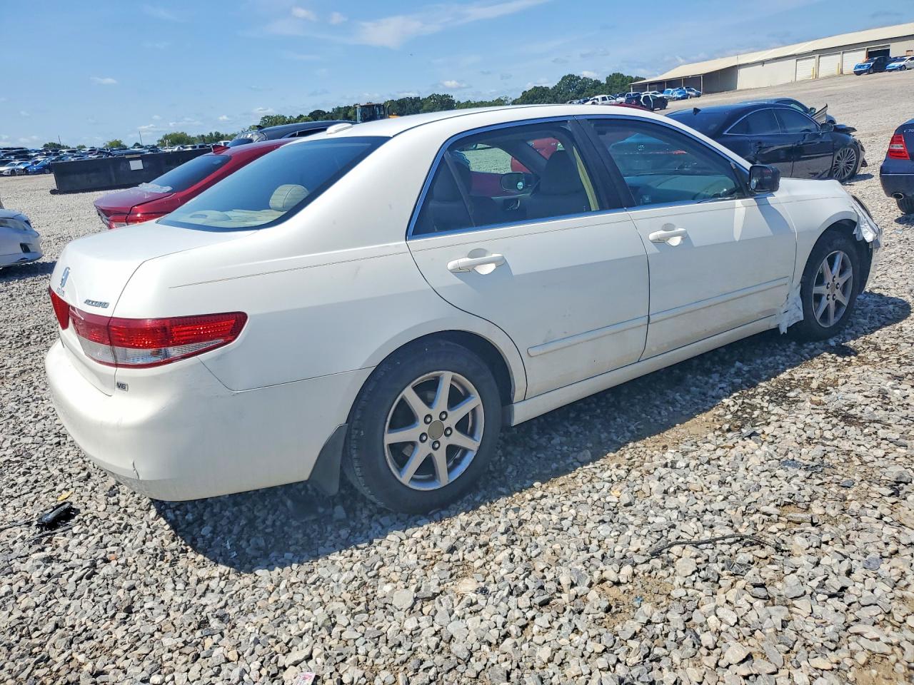 2004 Honda Accord Ex White vin: 1HGCM66534A002804