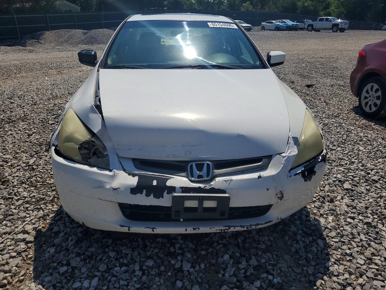 2004 Honda Accord Ex White vin: 1HGCM66534A002804