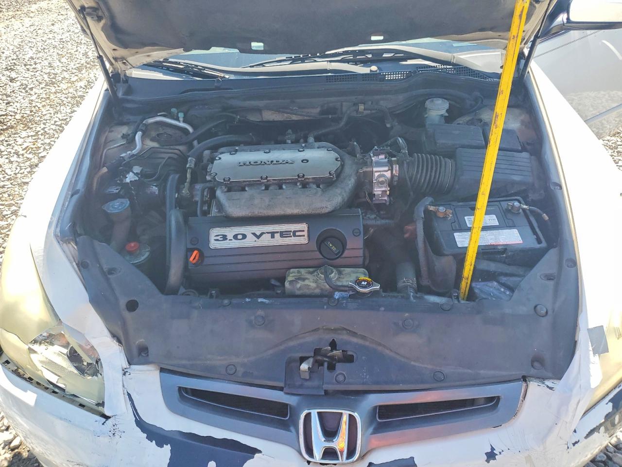 2004 Honda Accord Ex White vin: 1HGCM66534A002804