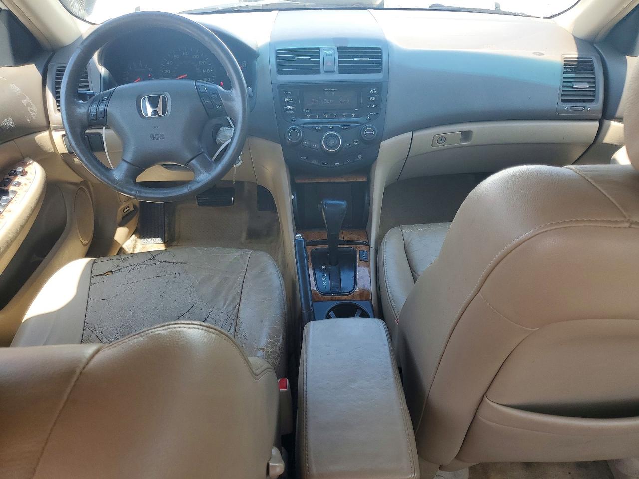 2004 Honda Accord Ex White vin: 1HGCM66534A002804