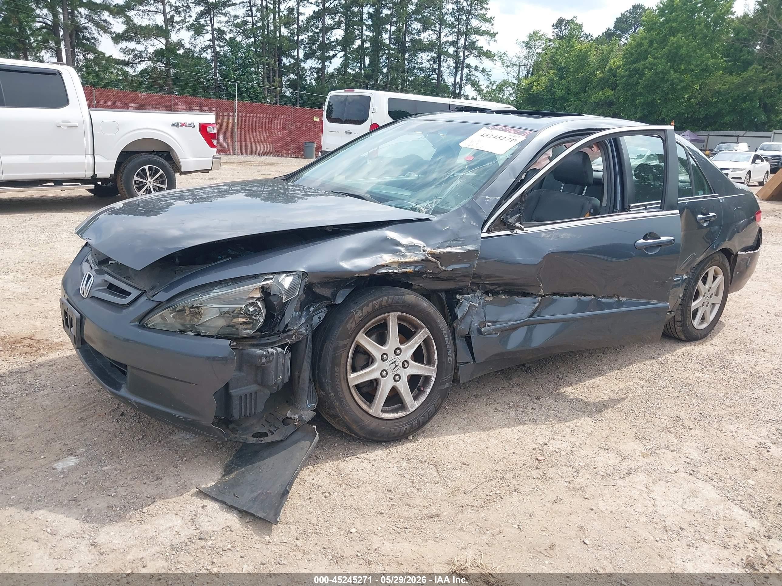 2004 Honda Accord 3.0 Ex Blue vin: 1HGCM66534A012961