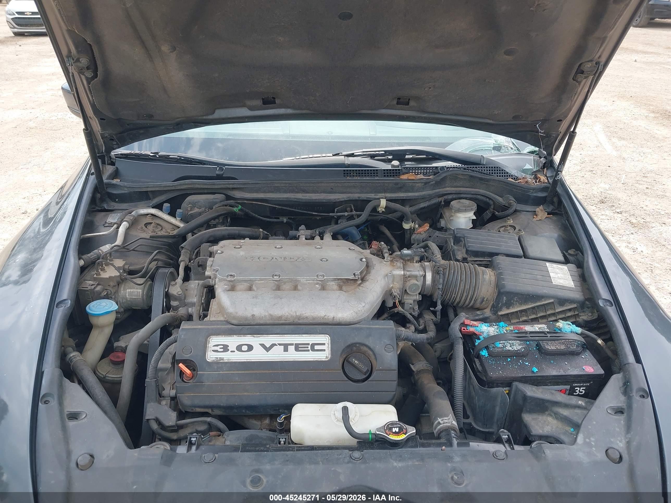 2004 Honda Accord 3.0 Ex Blue vin: 1HGCM66534A012961