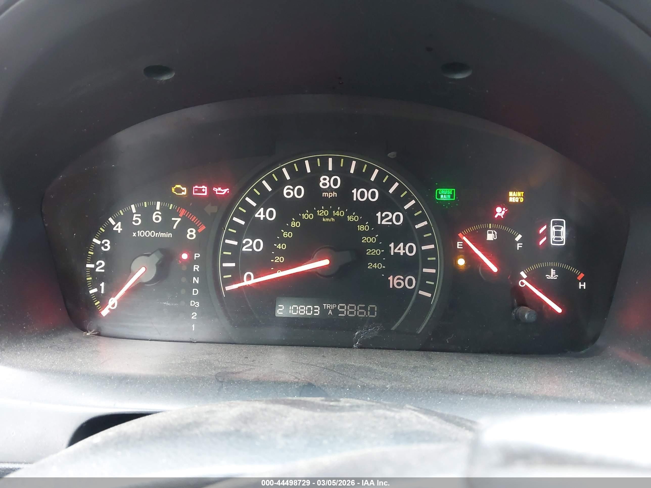 2004 Honda Accord 3.0 Ex Blue vin: 1HGCM66534A013852