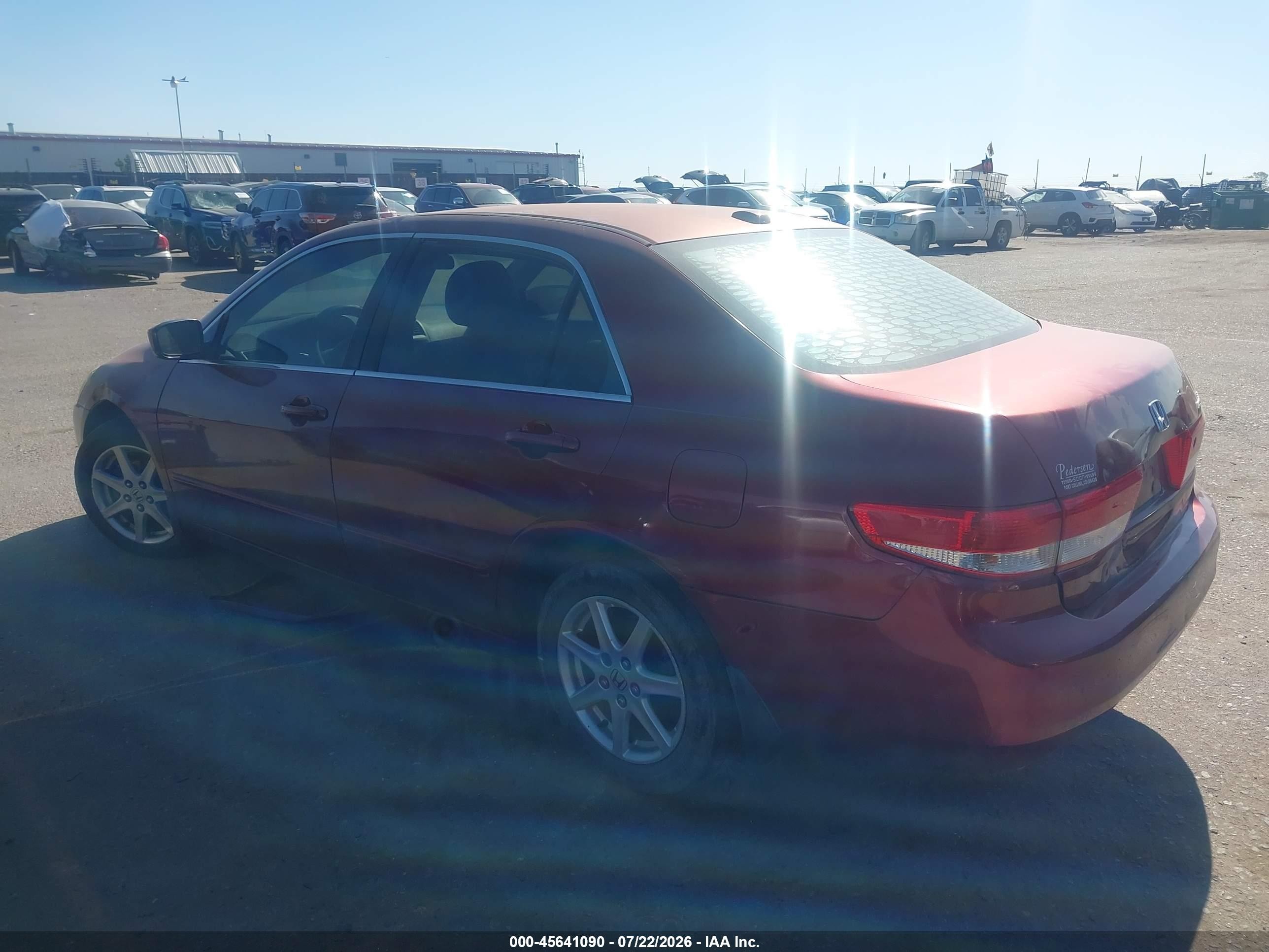 2004 Honda Accord 3.0 Ex Red vin: 1HGCM66534A025564
