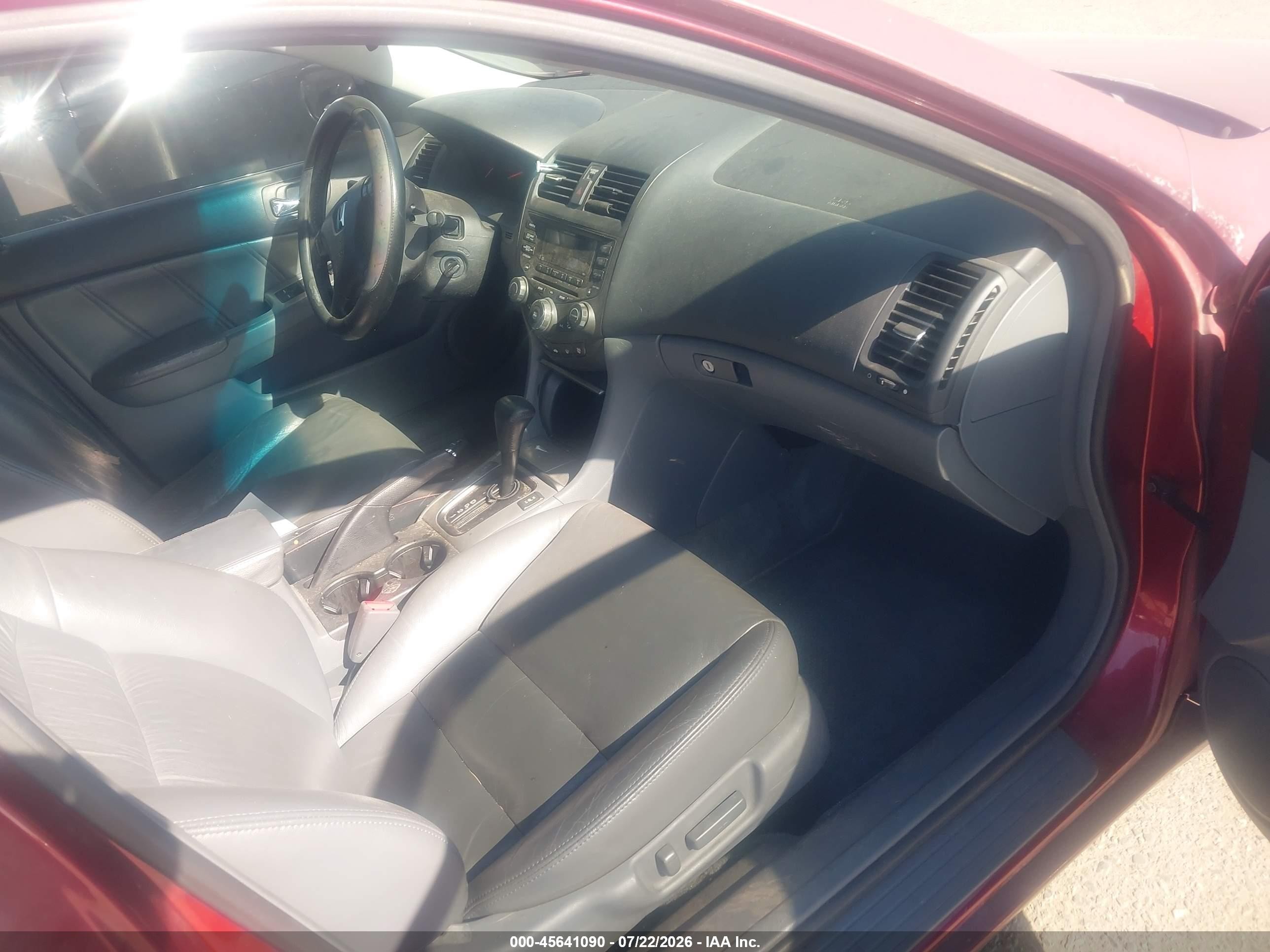 2004 Honda Accord 3.0 Ex Red vin: 1HGCM66534A025564