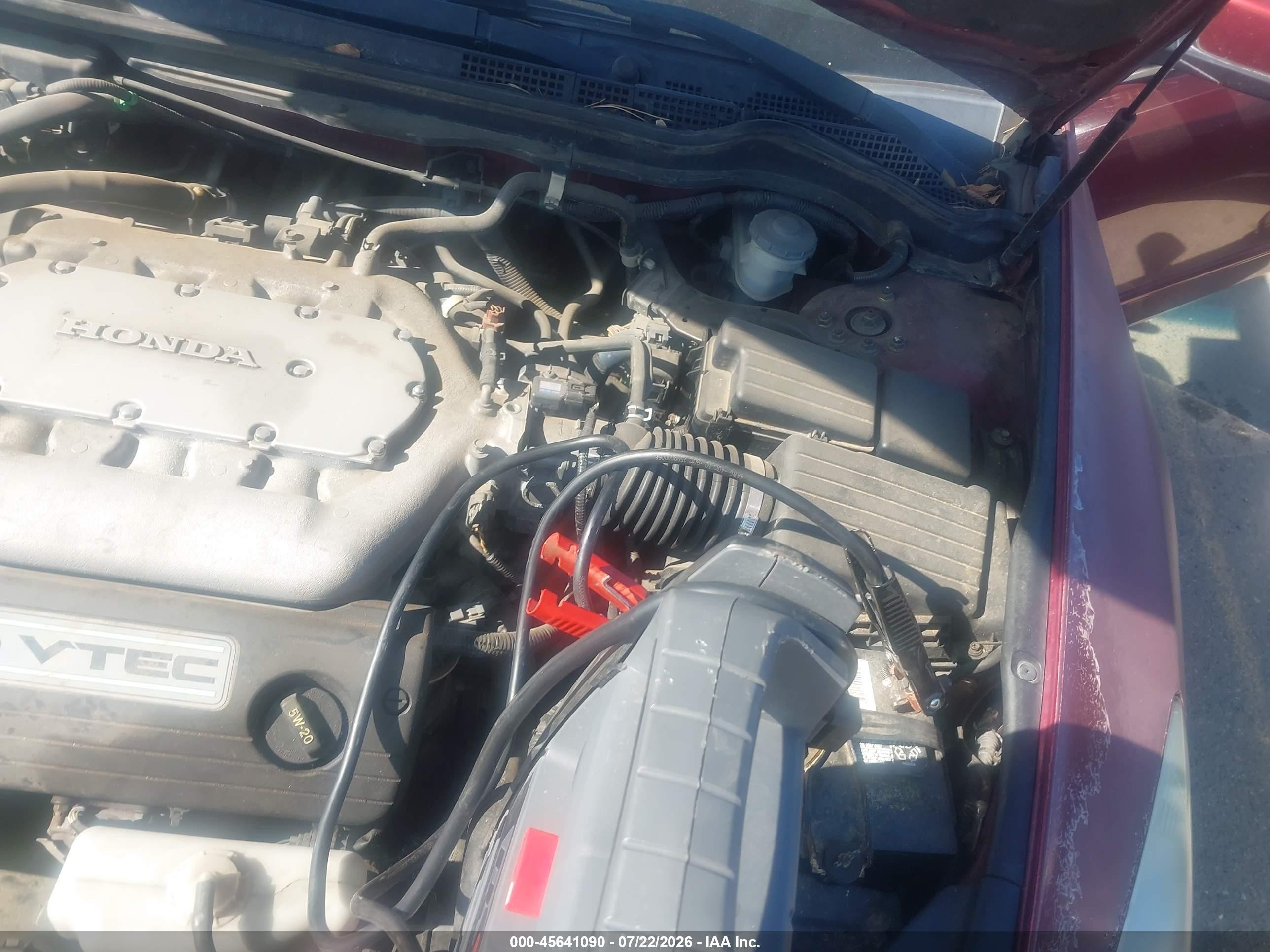 2004 Honda Accord 3.0 Ex Red vin: 1HGCM66534A025564