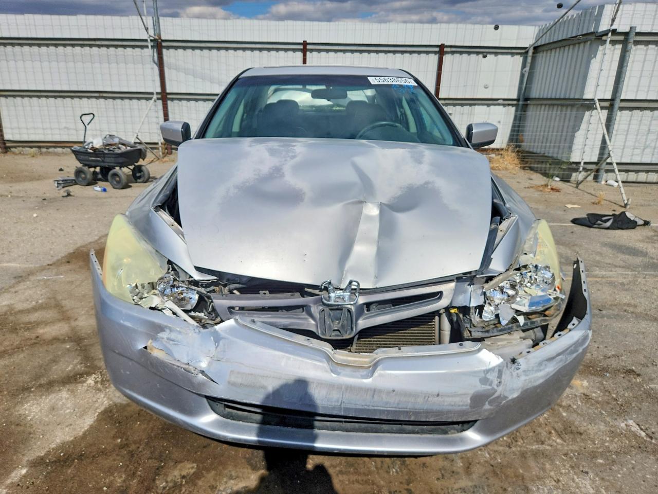 2004 Honda Accord Ex Silver vin: 1HGCM66534A041599