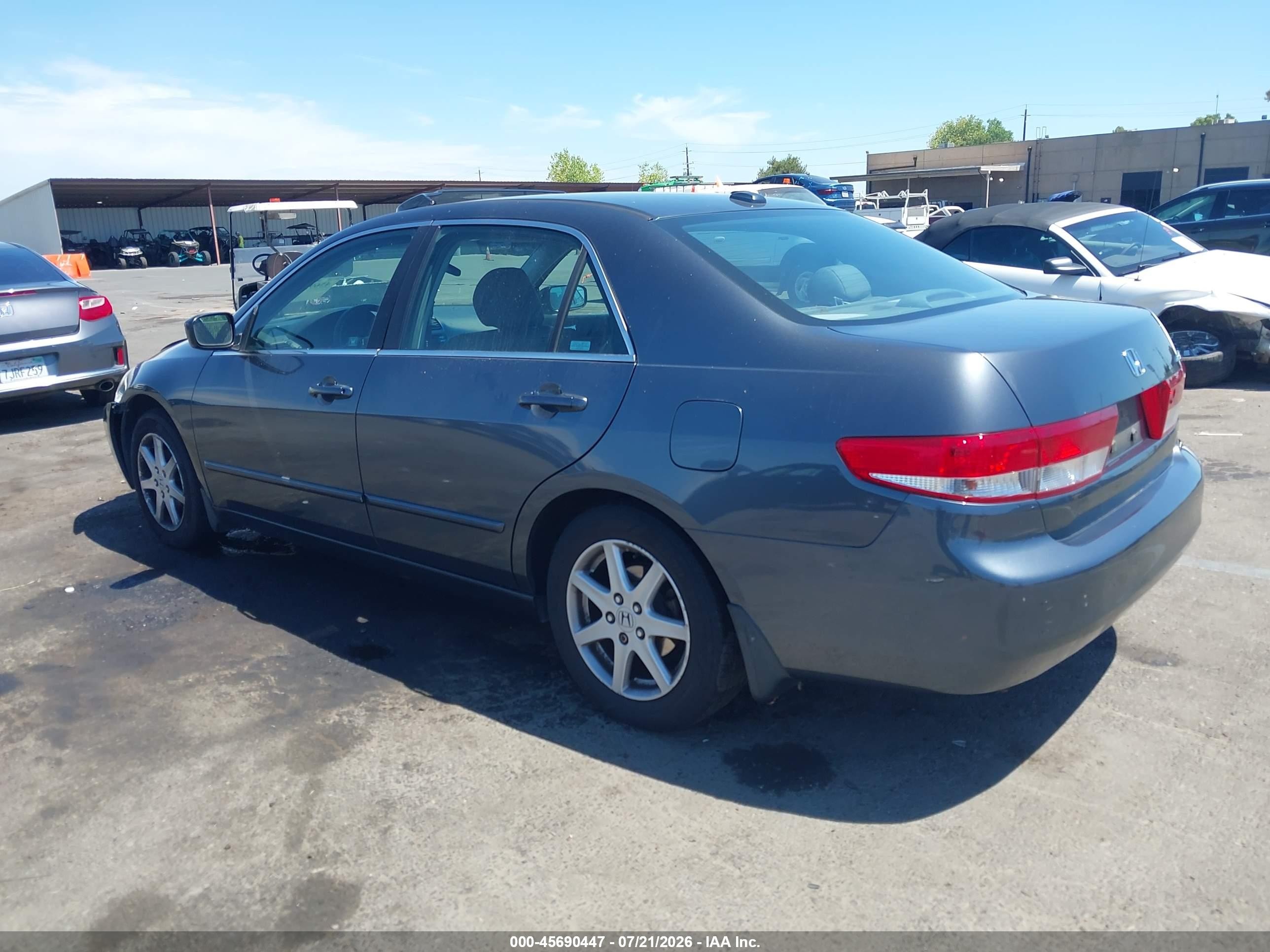 2004 Honda Accord 3.0 Ex Gray vin: 1HGCM66534A075350