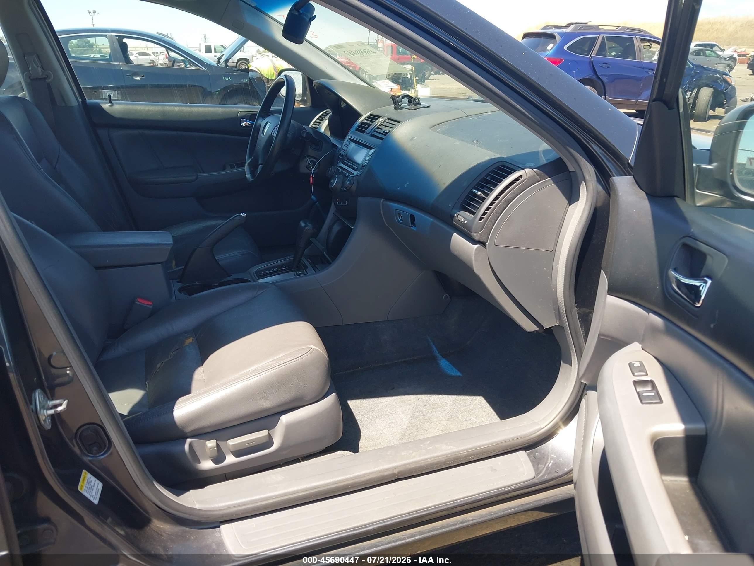 2004 Honda Accord 3.0 Ex Gray vin: 1HGCM66534A075350