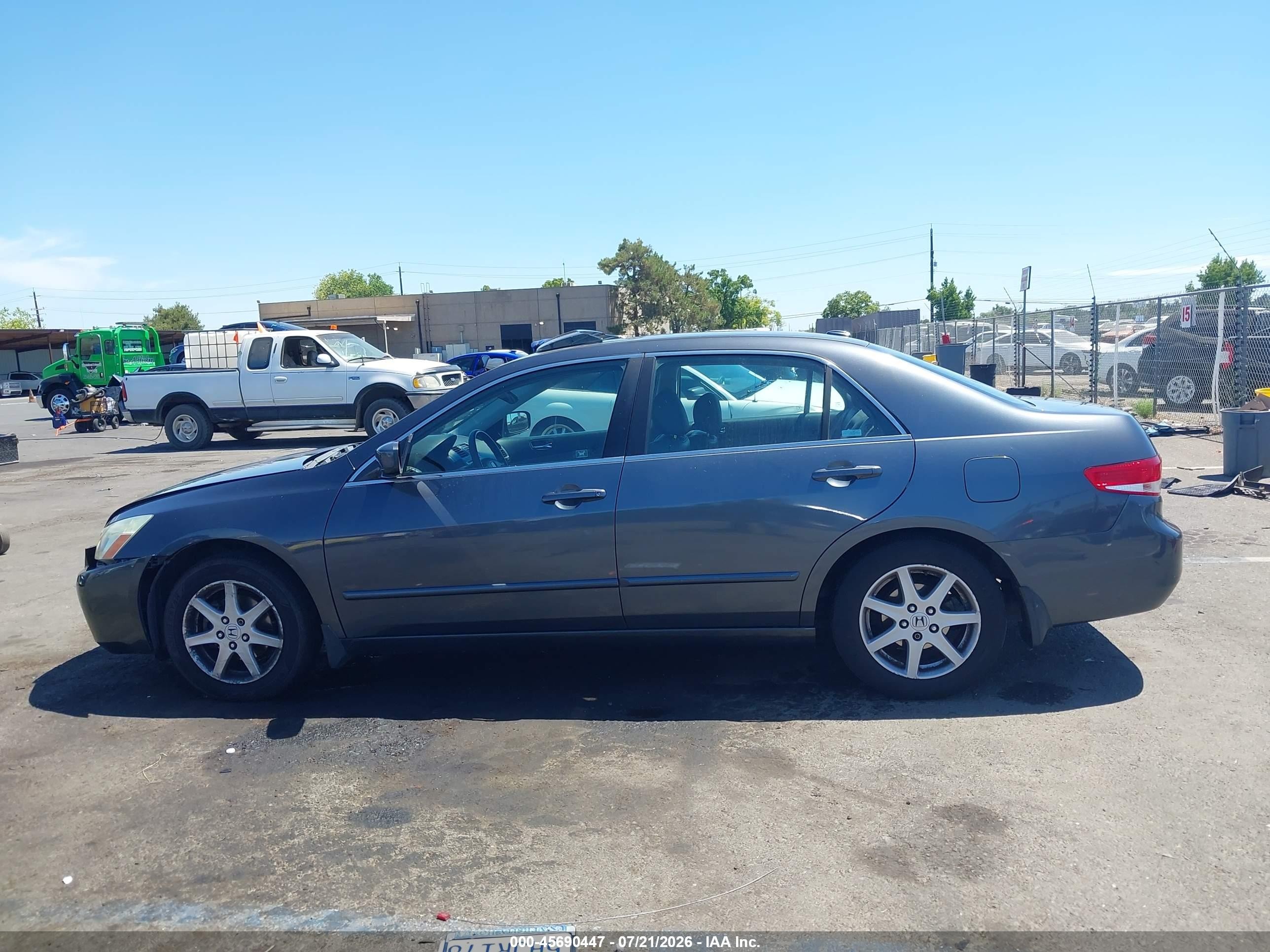 2004 Honda Accord 3.0 Ex Gray vin: 1HGCM66534A075350