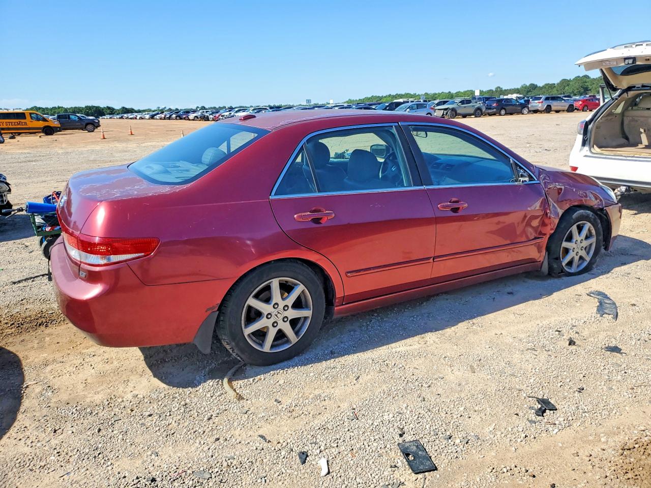 2004 Honda Accord Ex Burgundy vin: 1HGCM66534A086705