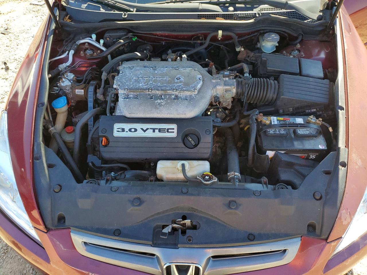 2004 Honda Accord Ex Burgundy vin: 1HGCM66534A086705