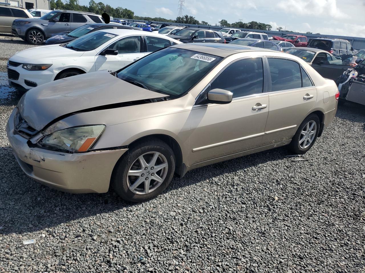 2004 Honda Accord Ex Beige vin: 1HGCM66534A097946