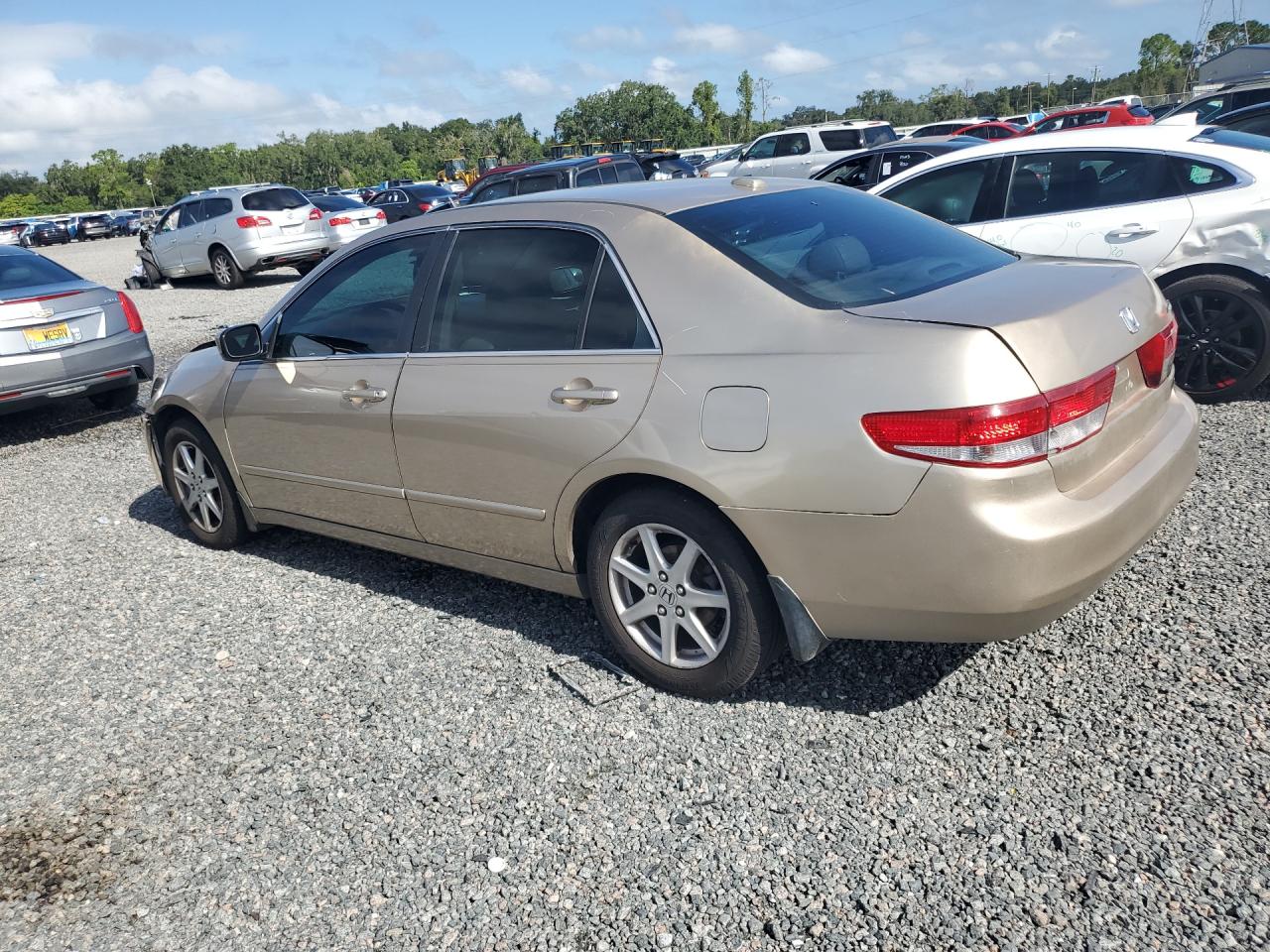 2004 Honda Accord Ex Beige vin: 1HGCM66534A097946