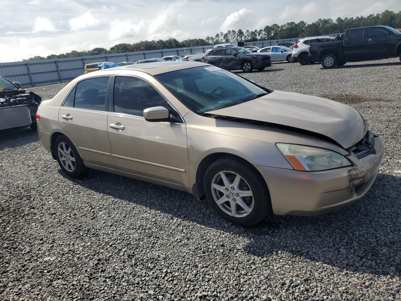 2004 Honda Accord Ex Beige vin: 1HGCM66534A097946