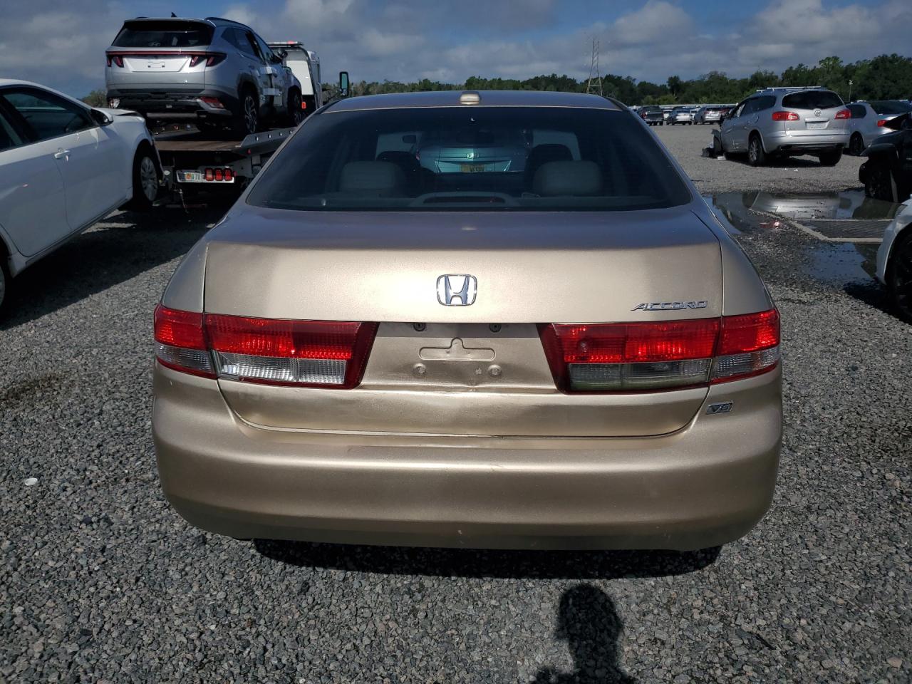 2004 Honda Accord Ex Beige vin: 1HGCM66534A097946