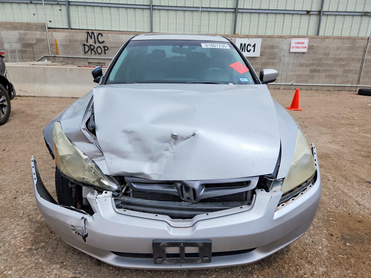2004 Honda Accord Ex Silver vin: 1HGCM66534A103938