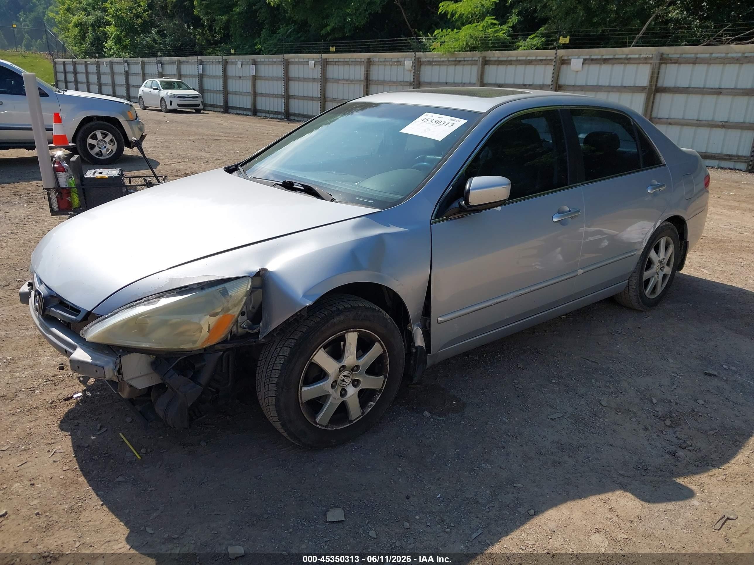 2005 Honda Accord 3.0 Ex Silver vin: 1HGCM66535A030331