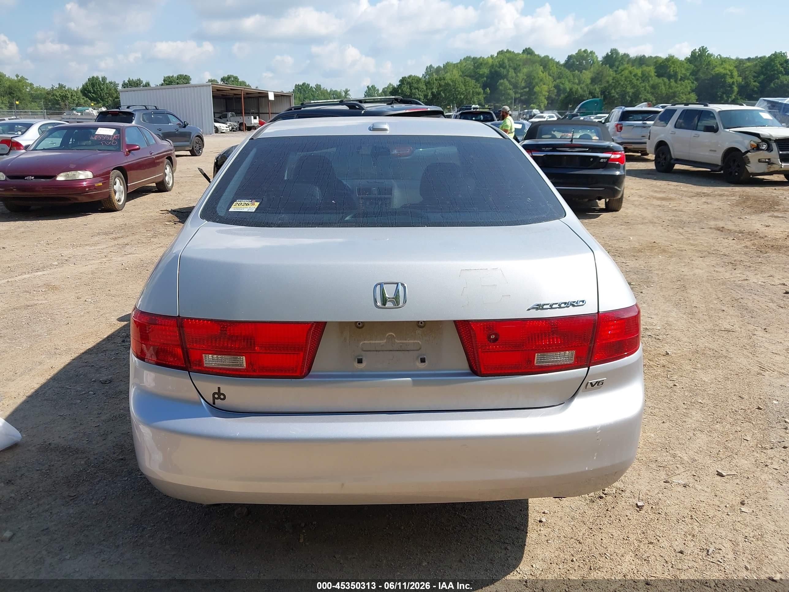 2005 Honda Accord 3.0 Ex Silver vin: 1HGCM66535A030331
