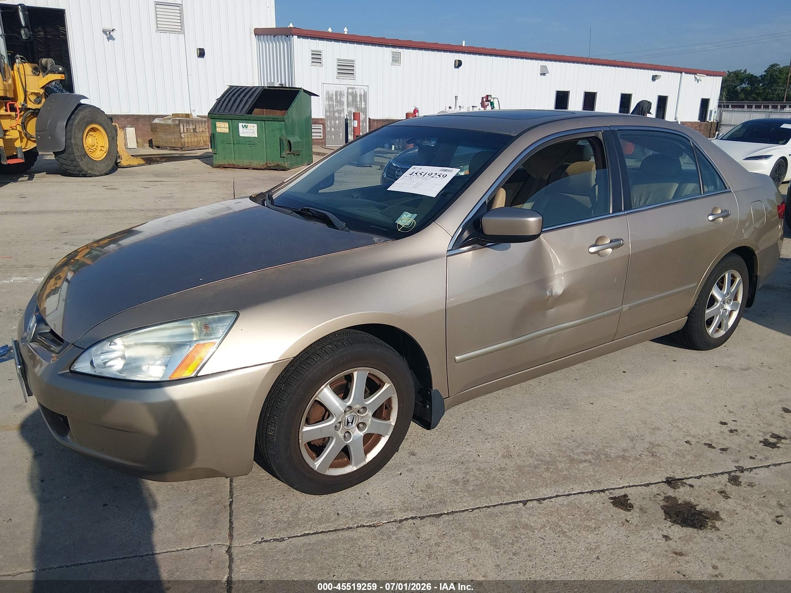 2005 Honda Accord 3.0 Ex Золотой vin: 1HGCM66535A056119