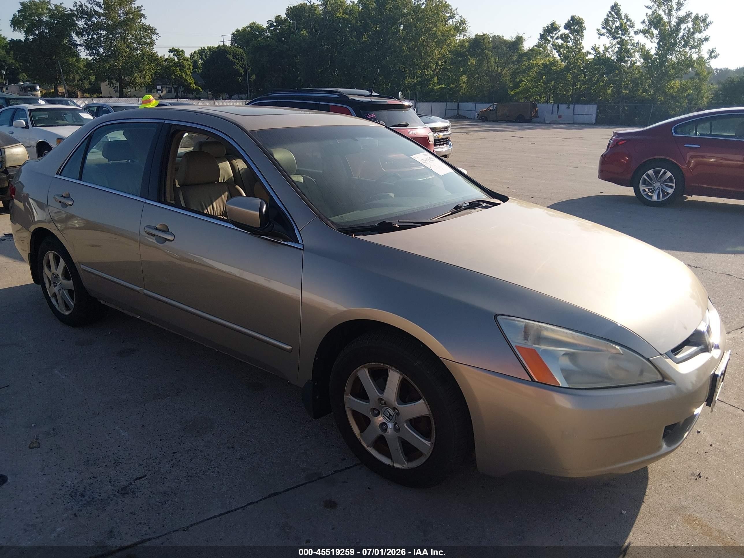 2005 Honda Accord 3.0 Ex Золотой vin: 1HGCM66535A056119