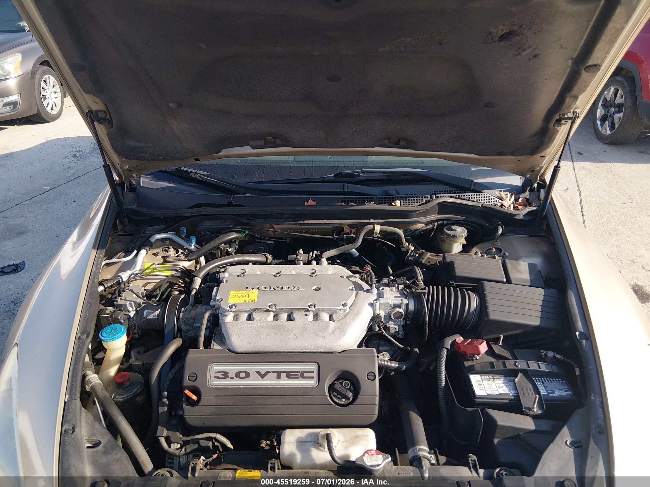 2005 Honda Accord 3.0 Ex Золотой vin: 1HGCM66535A056119