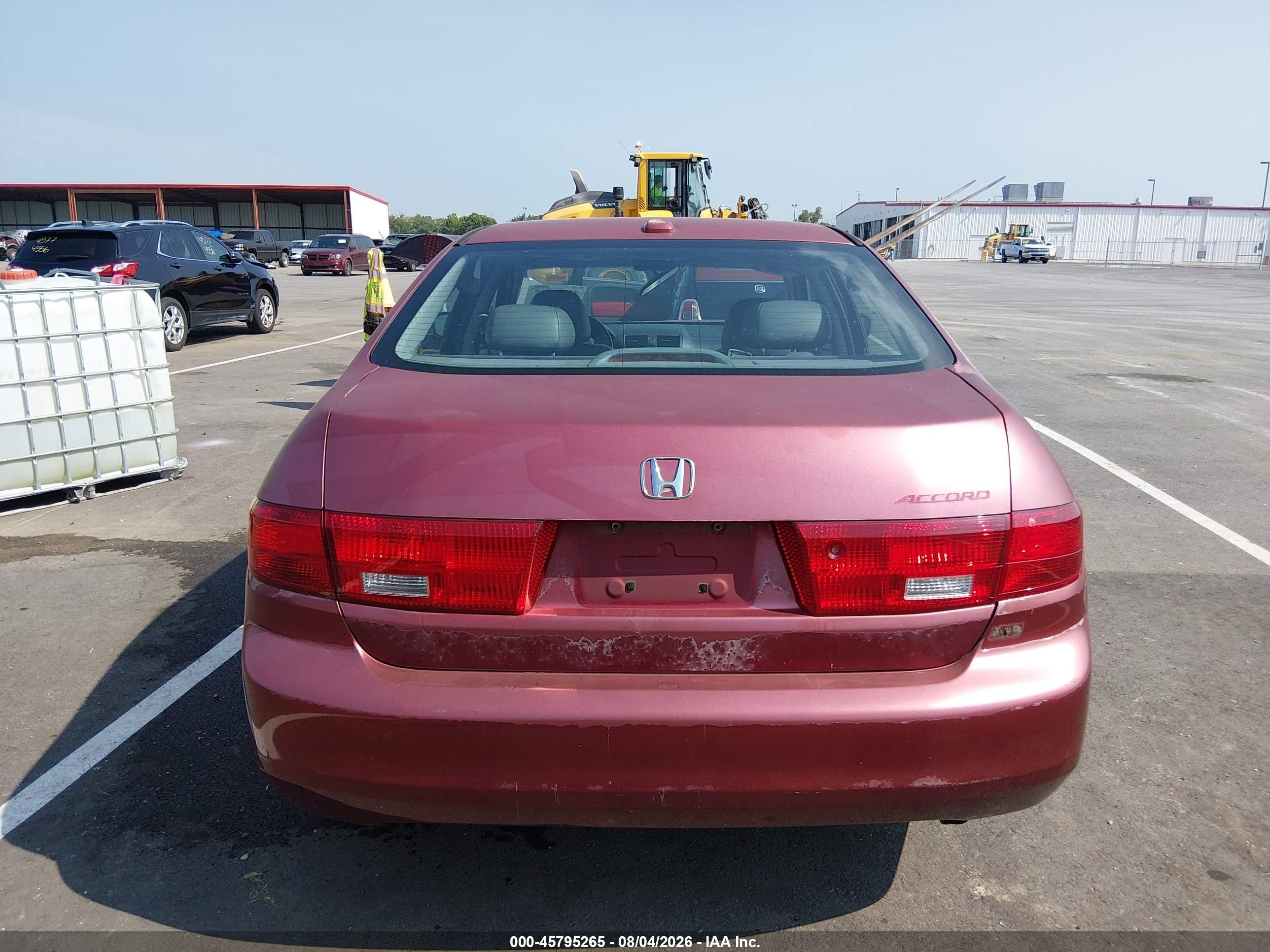 2005 Honda Accord 3.0 Ex Red vin: 1HGCM66535A066598